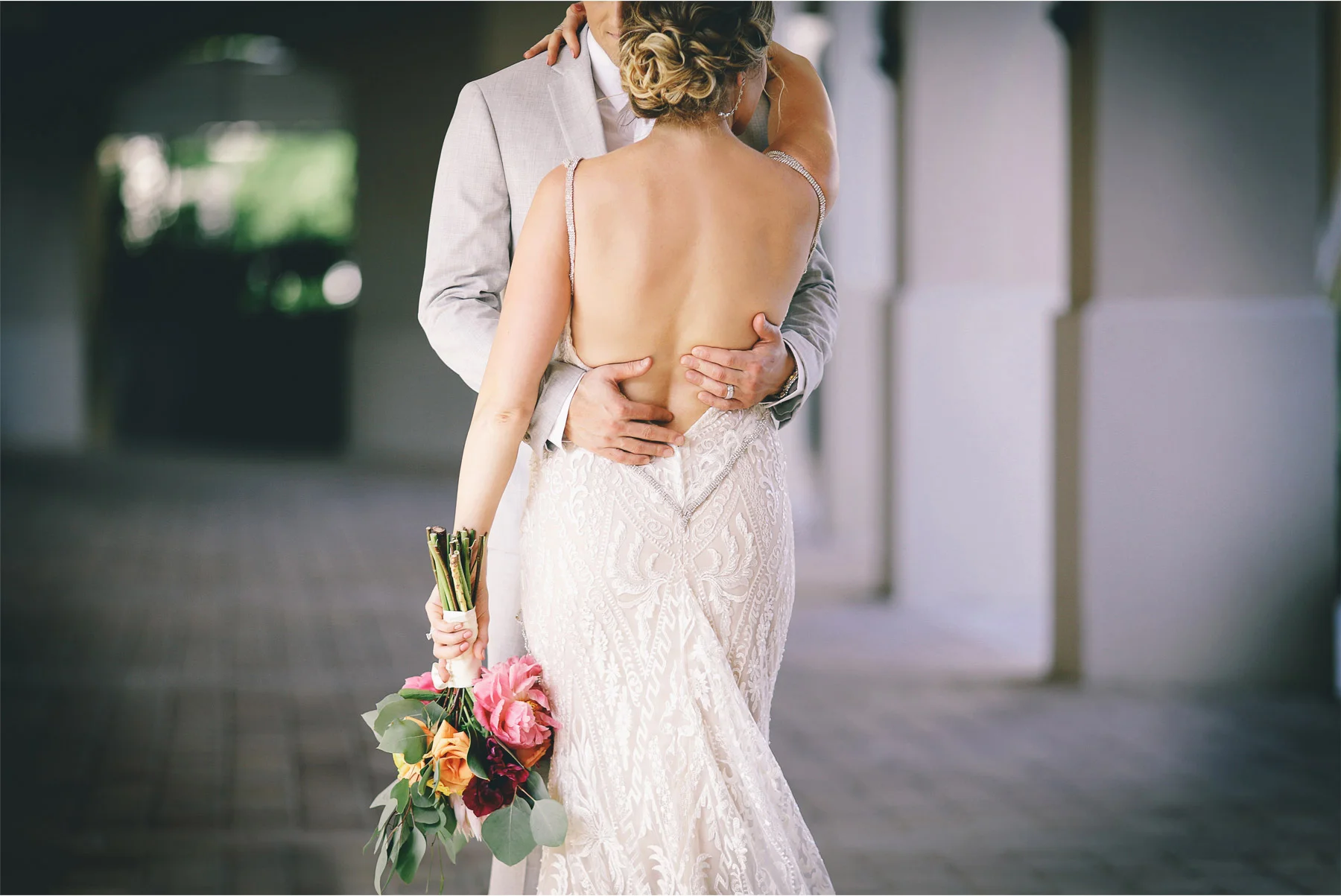 10-Key-Largo-Florida-Keys-Wedding-Photographer-by-Andrew-Vick-Photography-Playa-Largo-Resort-and-Spa-Hotel-Destination-Winter-First-Meeting-Look-Bride-Groom-Embrace-Flowers-Vintage-Carrie-and-Brian.jpg