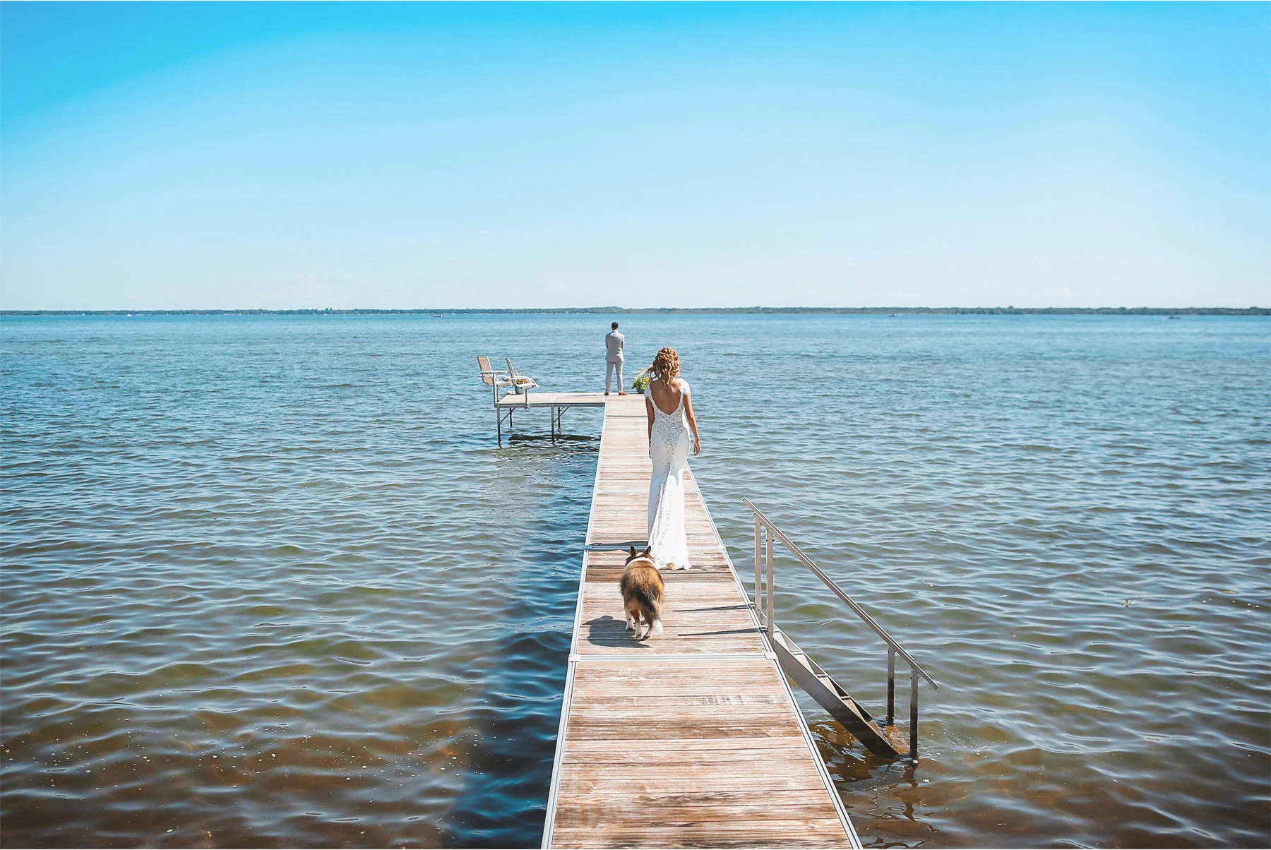 06-Vick-Photography-Wedding-Ottertail-Minnesota-Alice-in-Wonderland-Theme-First-Look-Bride-Groom-Lake-Dock-Tess-and-Greg.jpg