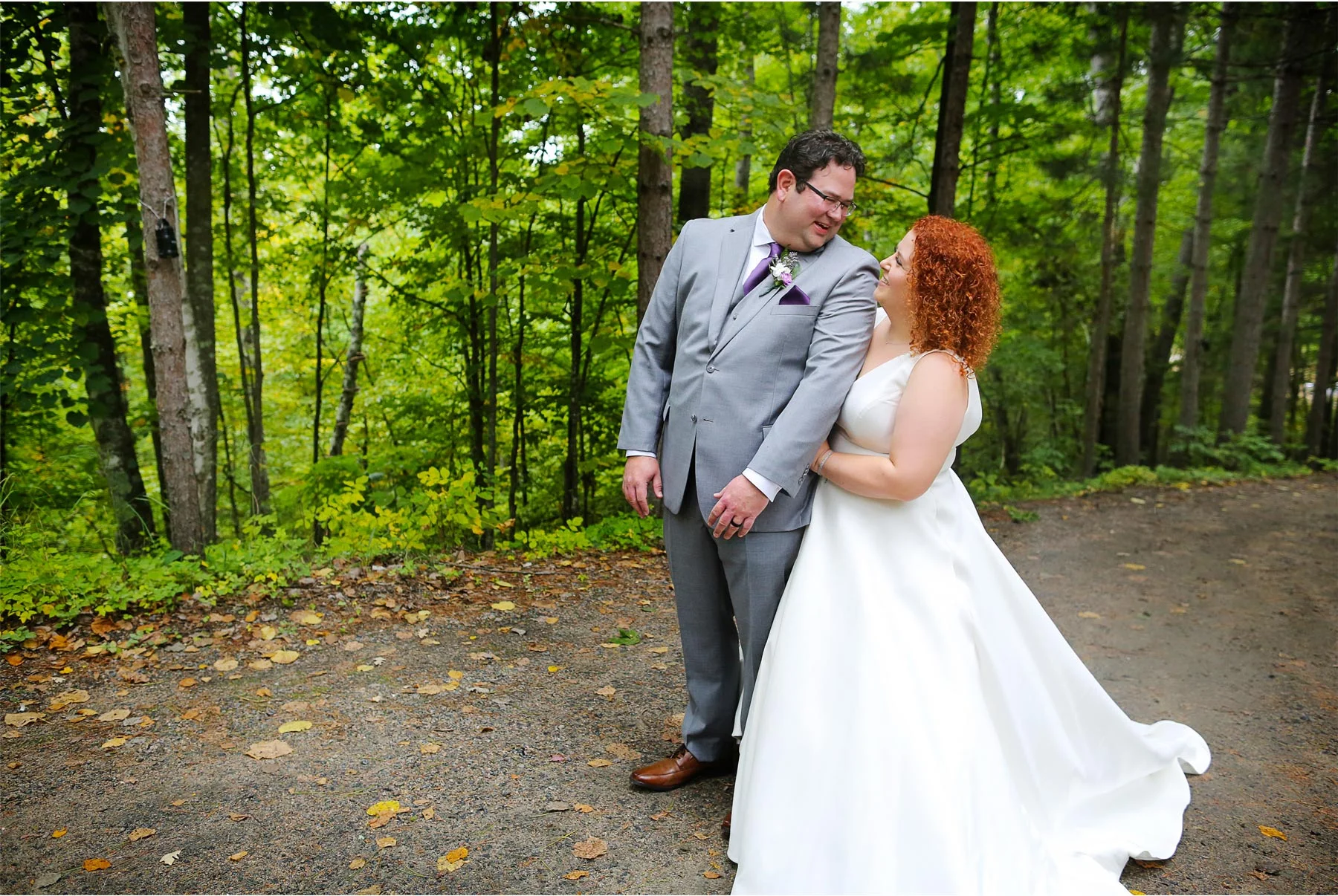 03-Vick-Photography-Wedding-Brainerd-Minnesota-Cabin-Woods-Rustic-Bride-Groom-First-Look-Woods-Kaycee-and-Mitchell.jpg