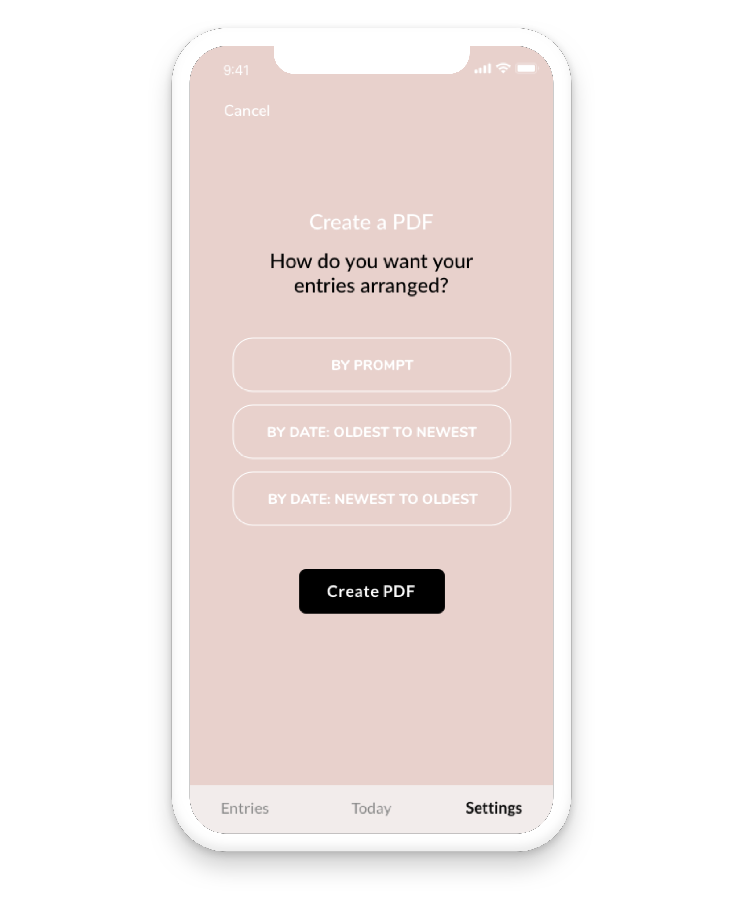 Prompted Journal — Oatmeal Apps