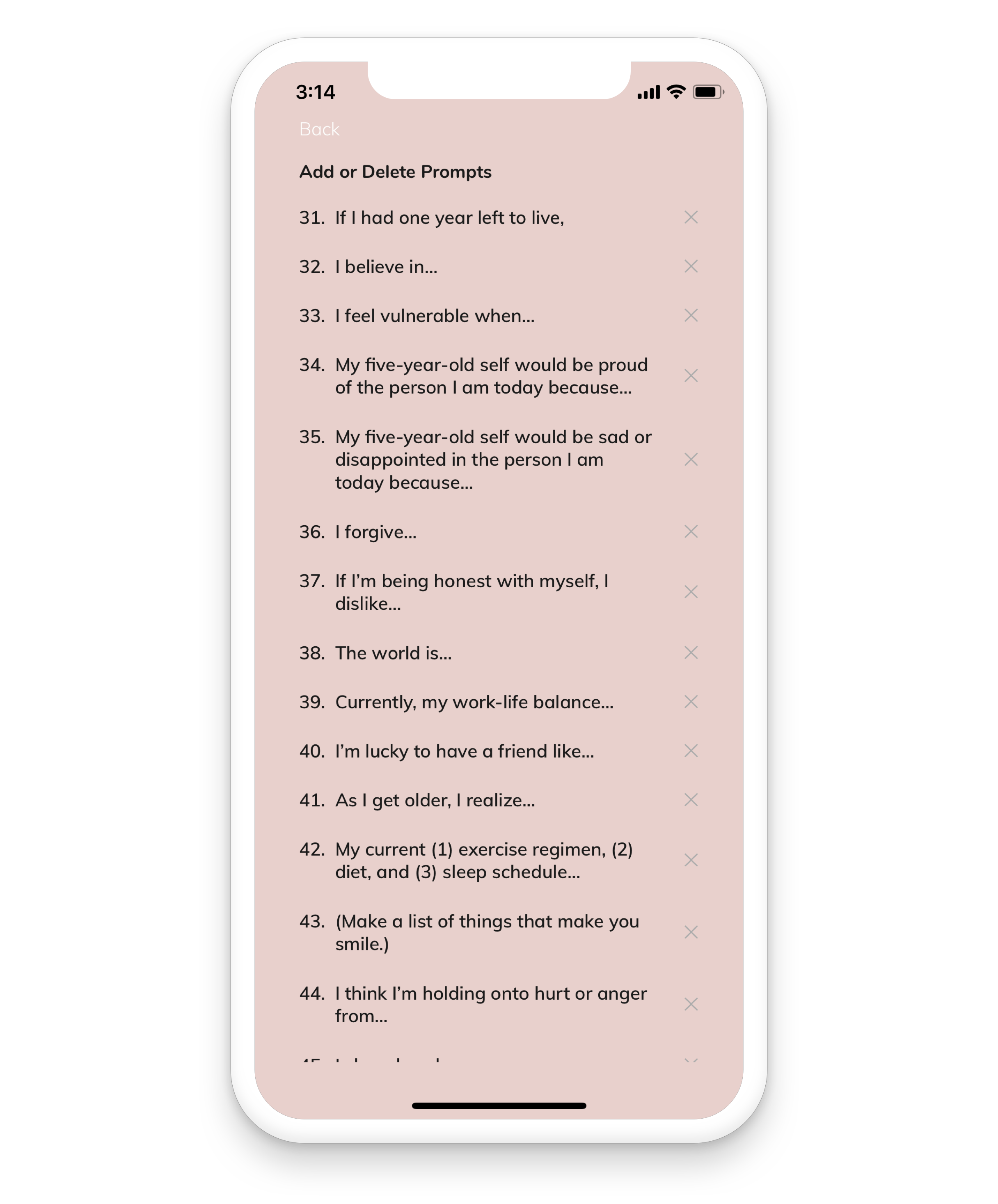Prompted Journal — Oatmeal Apps