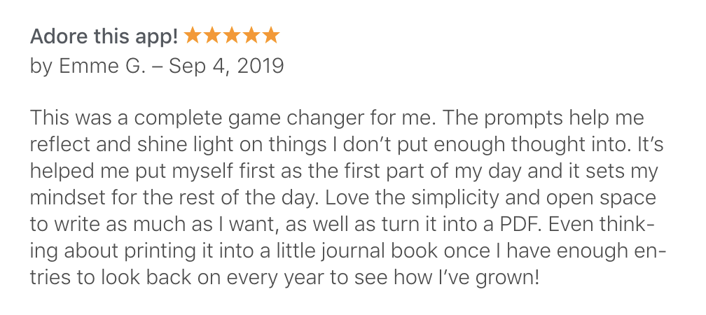 Prompted Journal (Apple, US)
