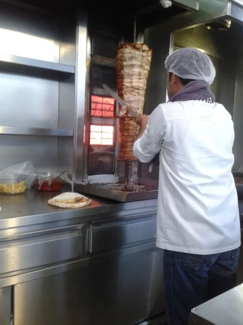 Heaven being served up….Shawarma on Samoon (fluffy pita like bread)