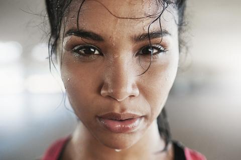 face sweat workout keep during acne suffer march much why so