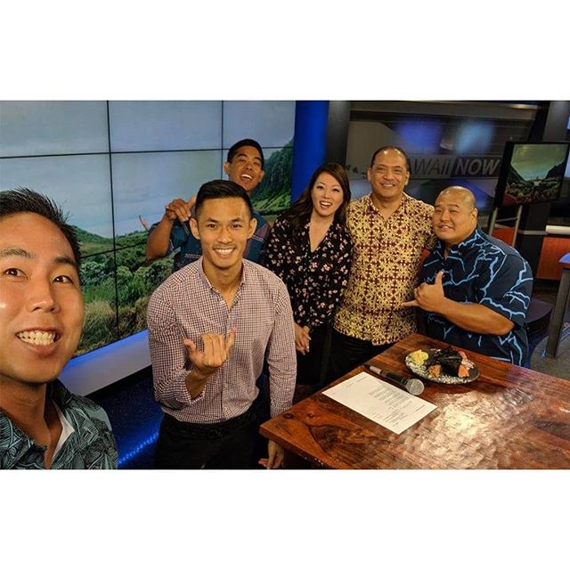 Catch us on HNN Sunrise today? We had a great time set 🌄 Thank you, @graymillie &amp; @billyv808, for having us! It was also great to meet Sunny☀️ Today, Ryan Ko (Shokudo) and Lance Okasaki (K-PAL) joined HPF to speak about 2019 Party 4 A Purpose.

