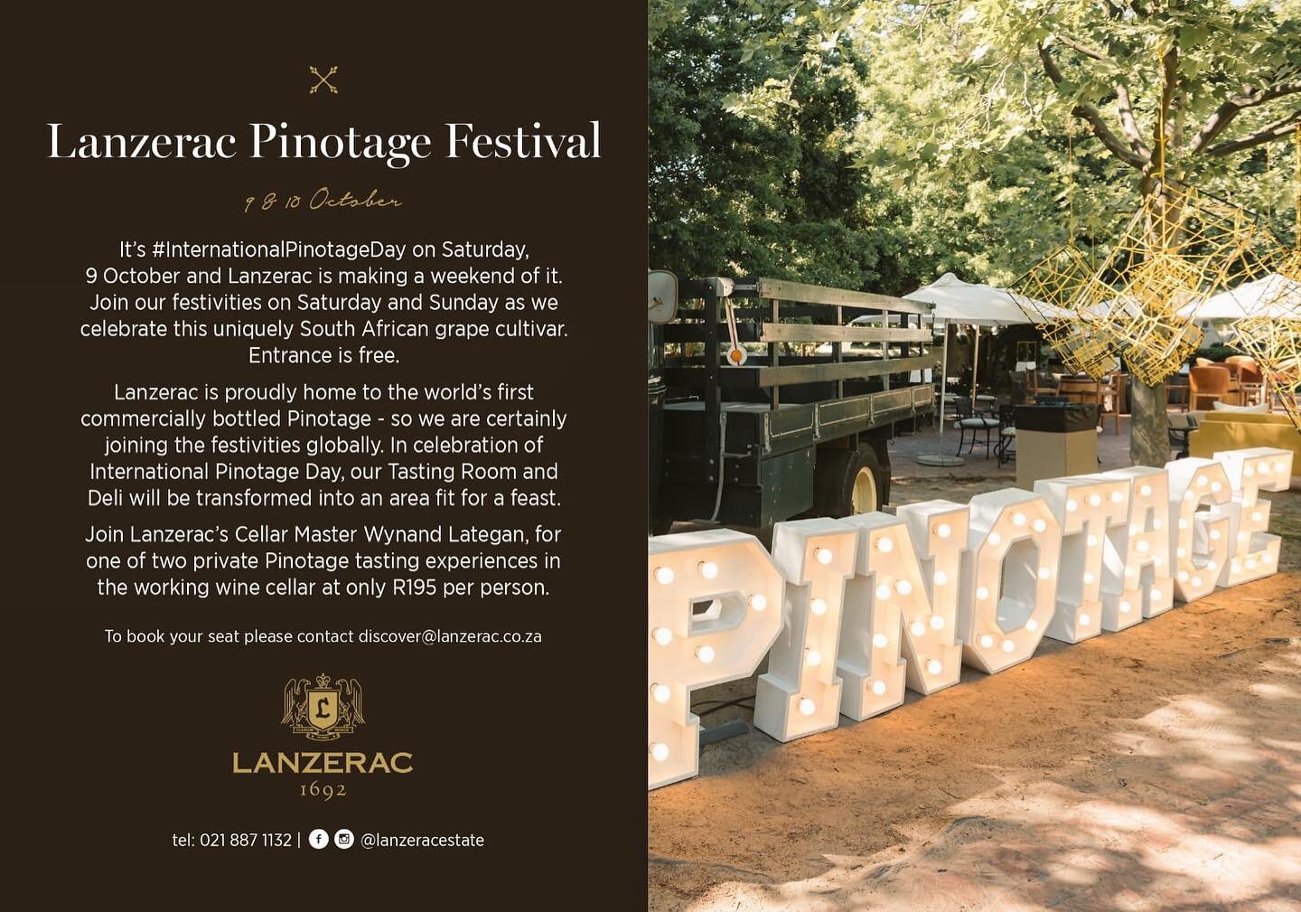 Catch us this Saturday and Sunday at the @lanzeracestate  #PinotageFestival #wine #music #fun