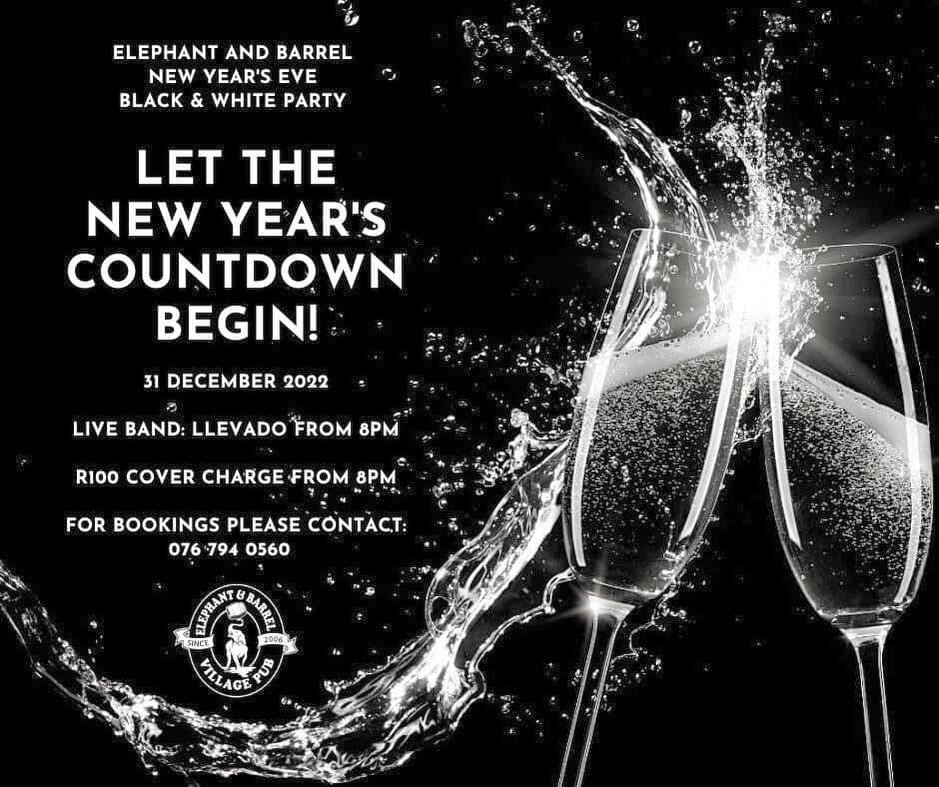 Join us tonight at the amazing @elephantandbarrel in @franschhoeksa #nye #nye2022