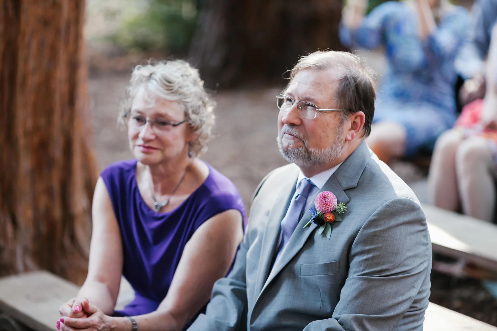 Groom's parents look proud as their son gets married