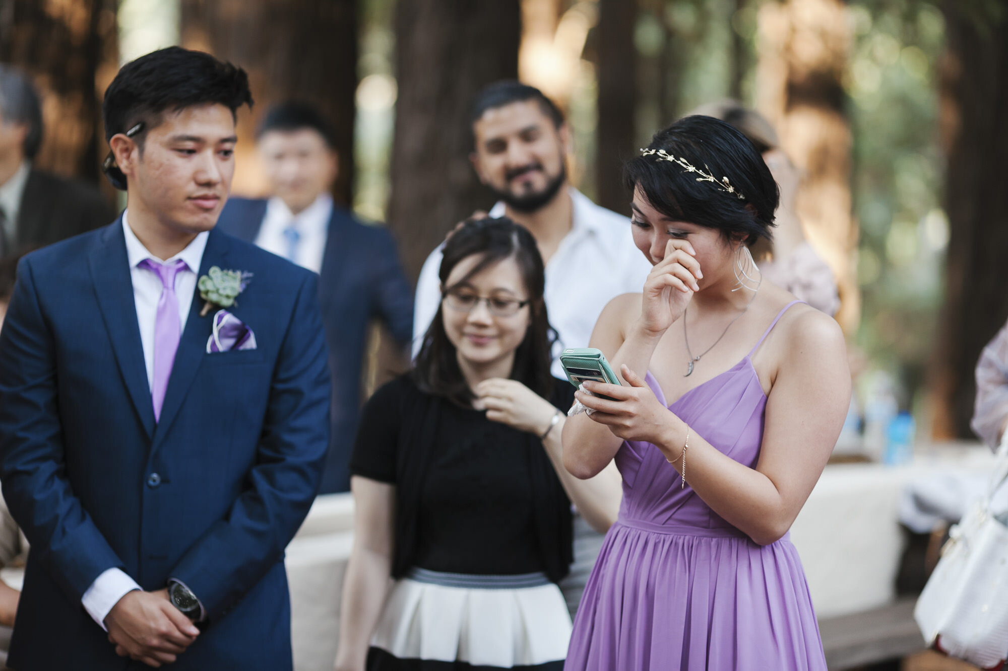 Bridesmaid gives tearful wedding speech