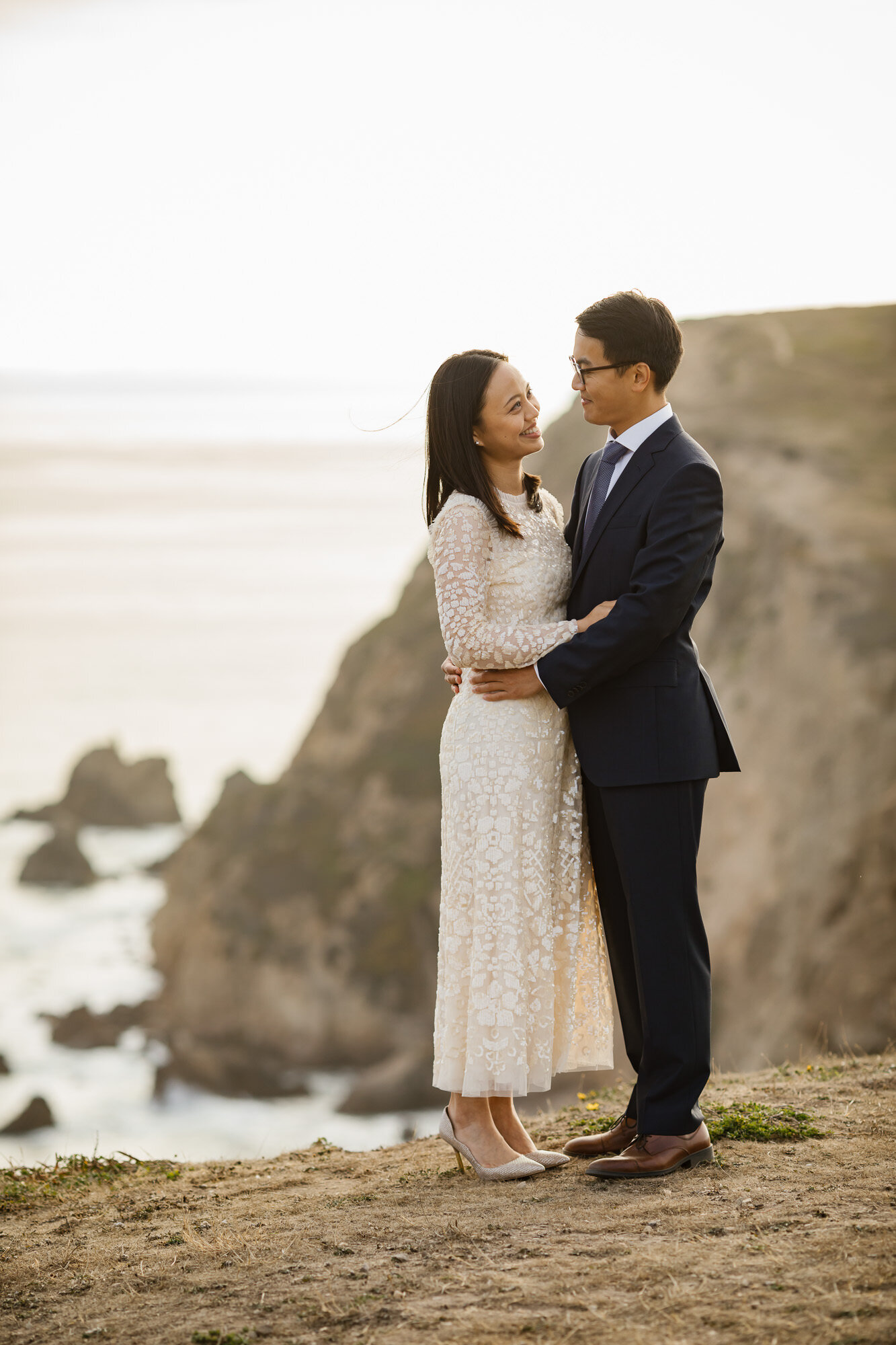 Hong Kong wedding couple celebrate their Point Reyes elopement