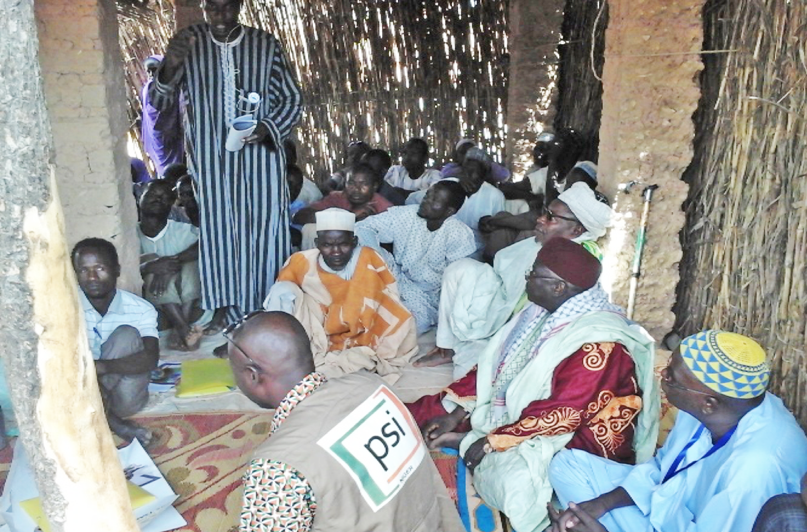 Recruitment session with religious leaders at a local mosque in Gragoumssa