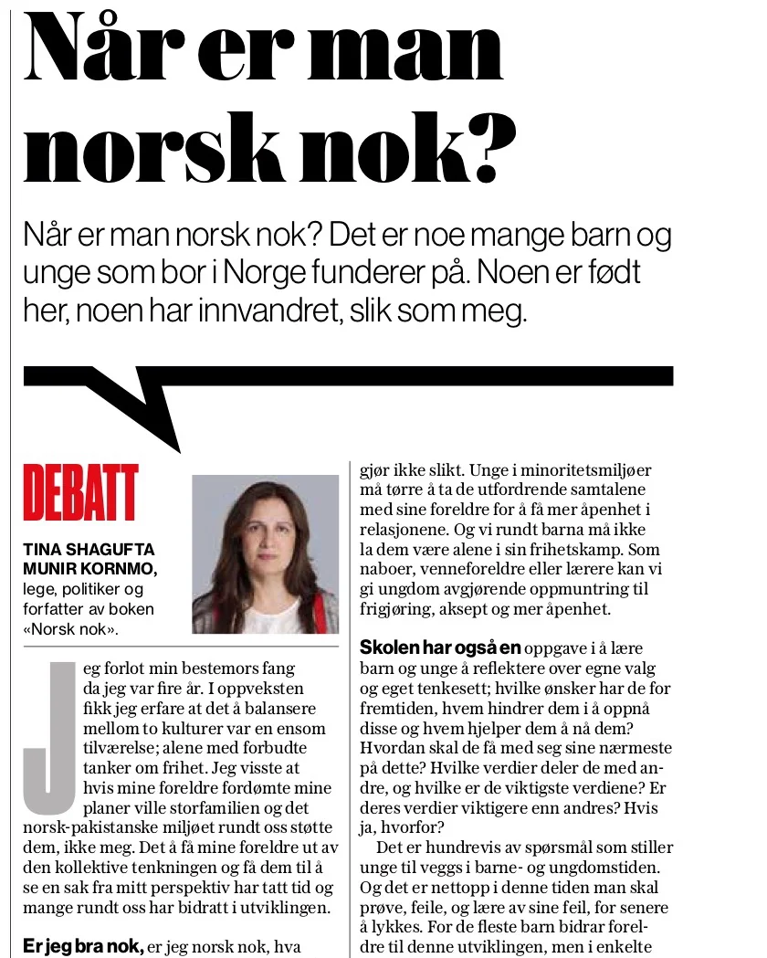 Bokutgivelse: Når er man norsk nok?