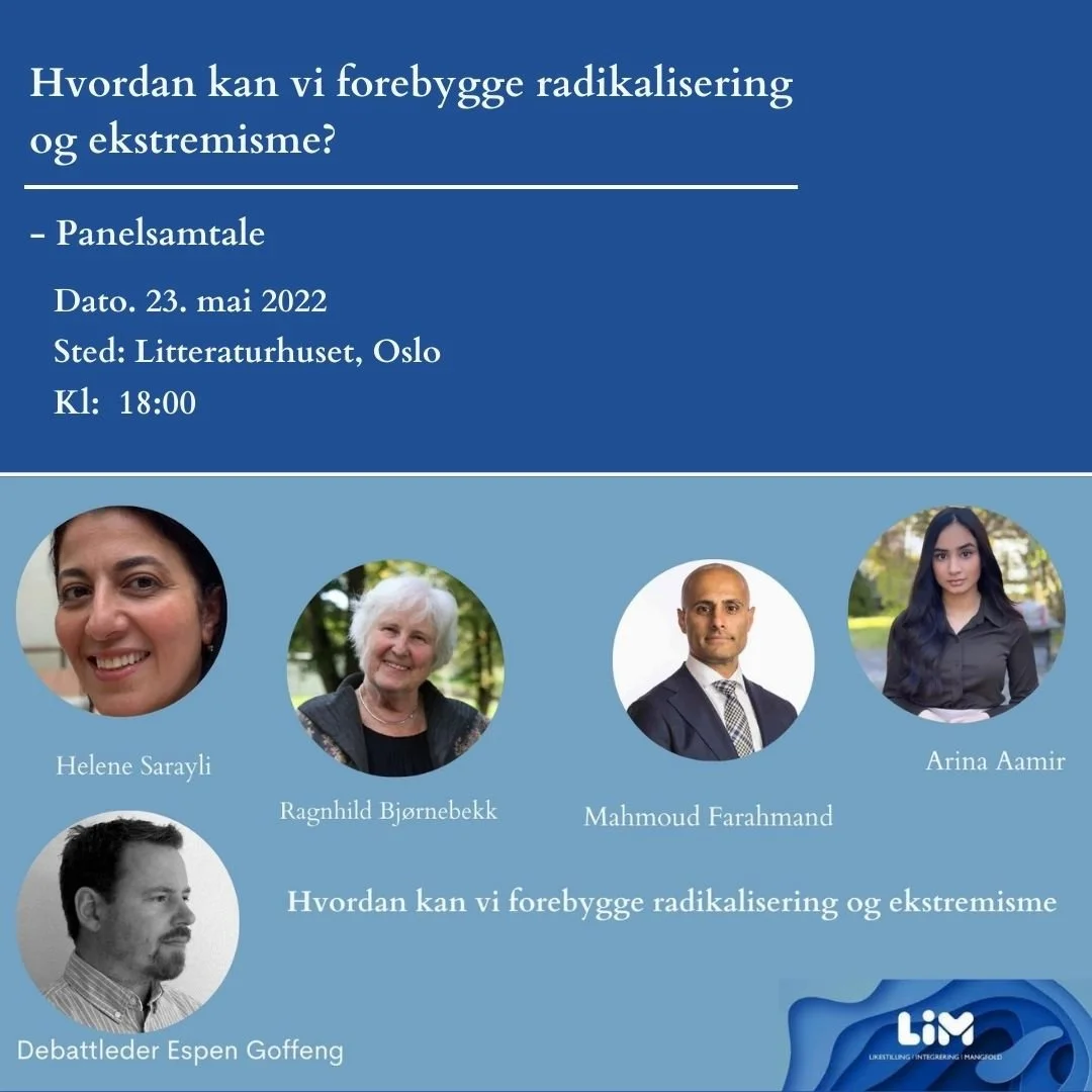 Påmelding til panelsamtale om radikalisering og ekstremisme