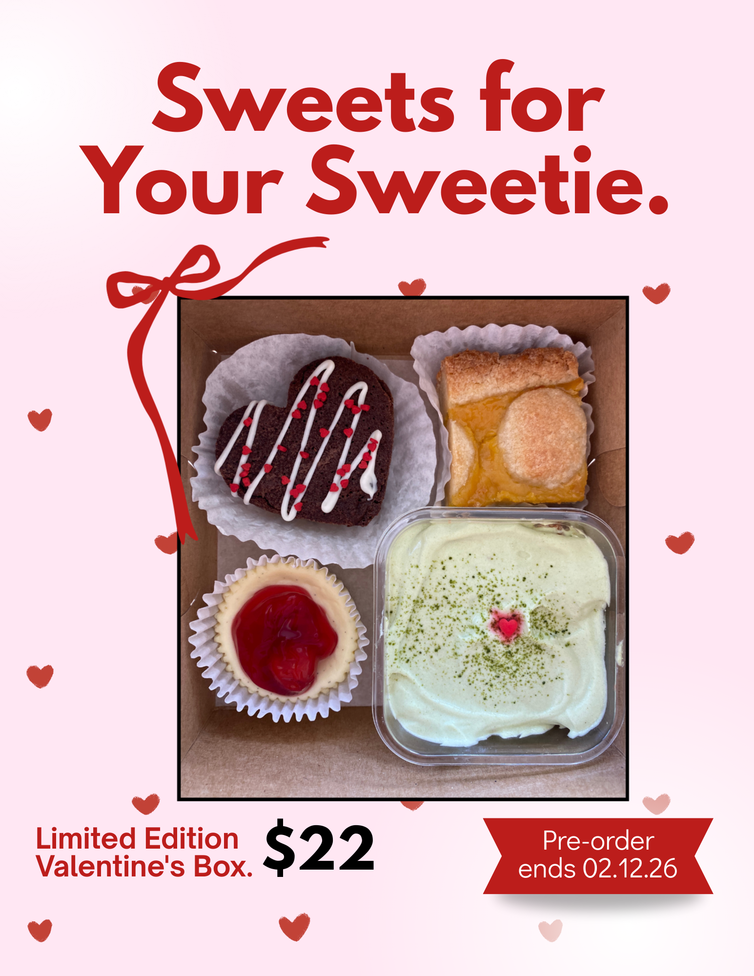 Valentine's gift Mini dessert Box Hawaii