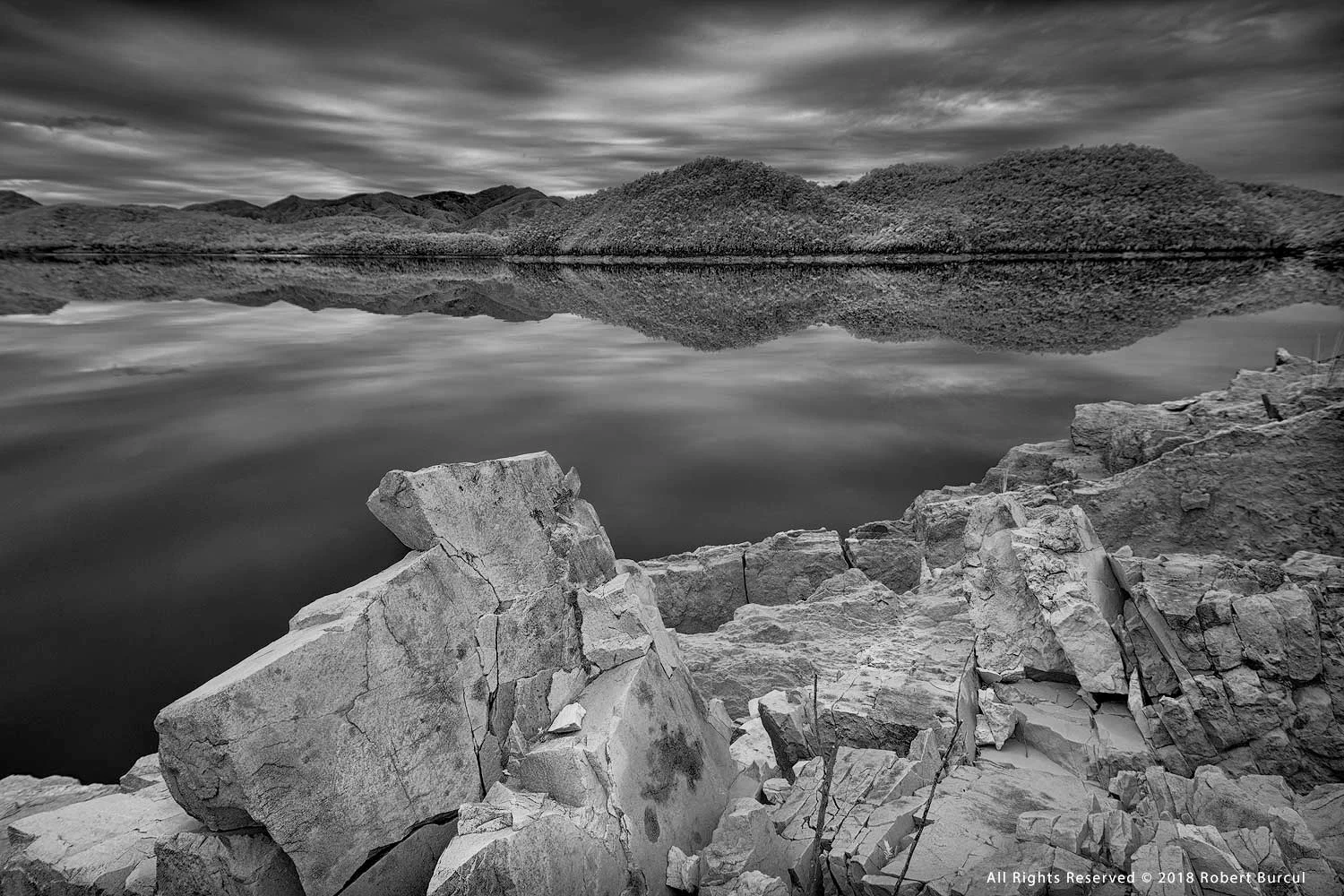 Time stands still at Lake Burbury , Tasmania