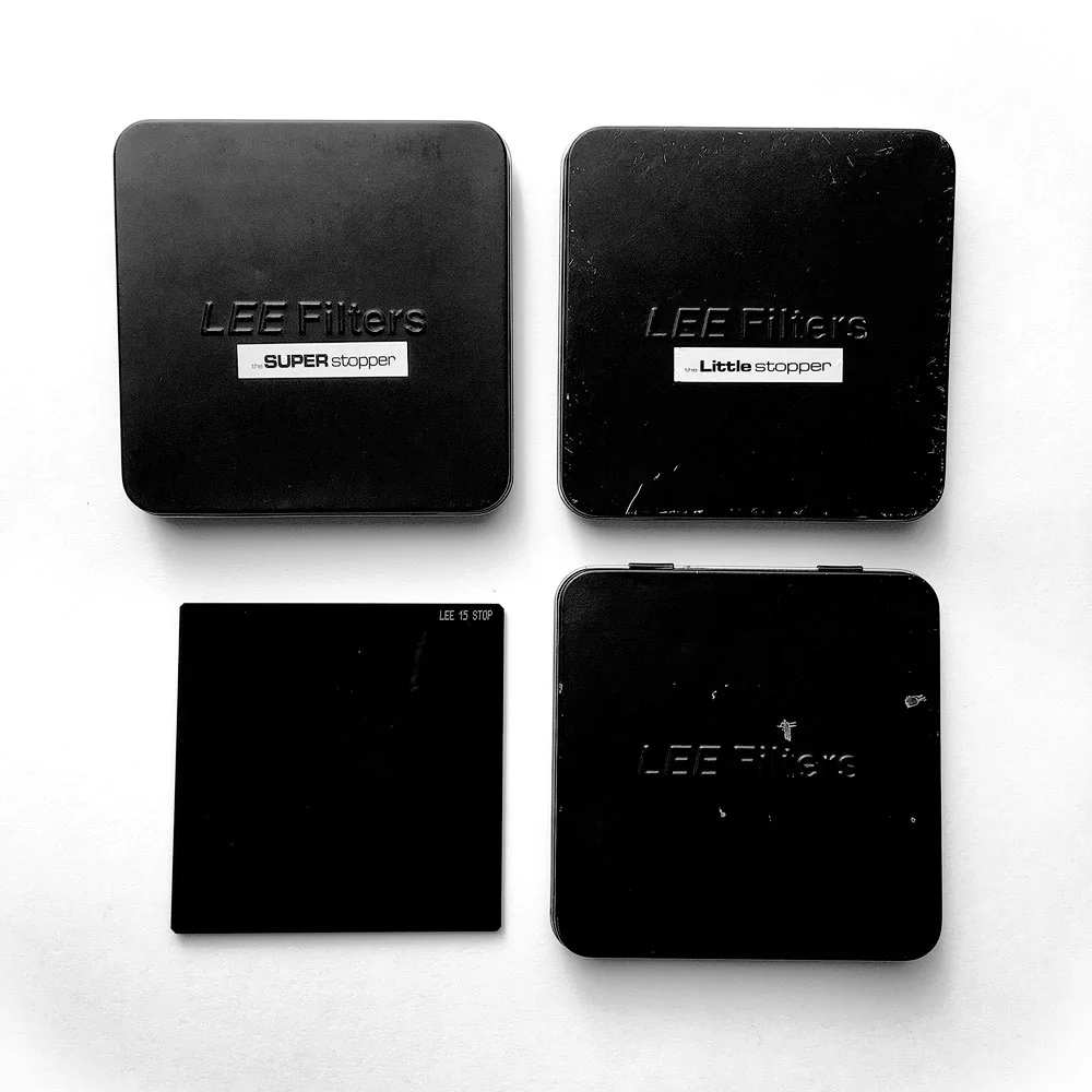 Lee Filters Stoper range 6 stop, 10,stop 15 stop