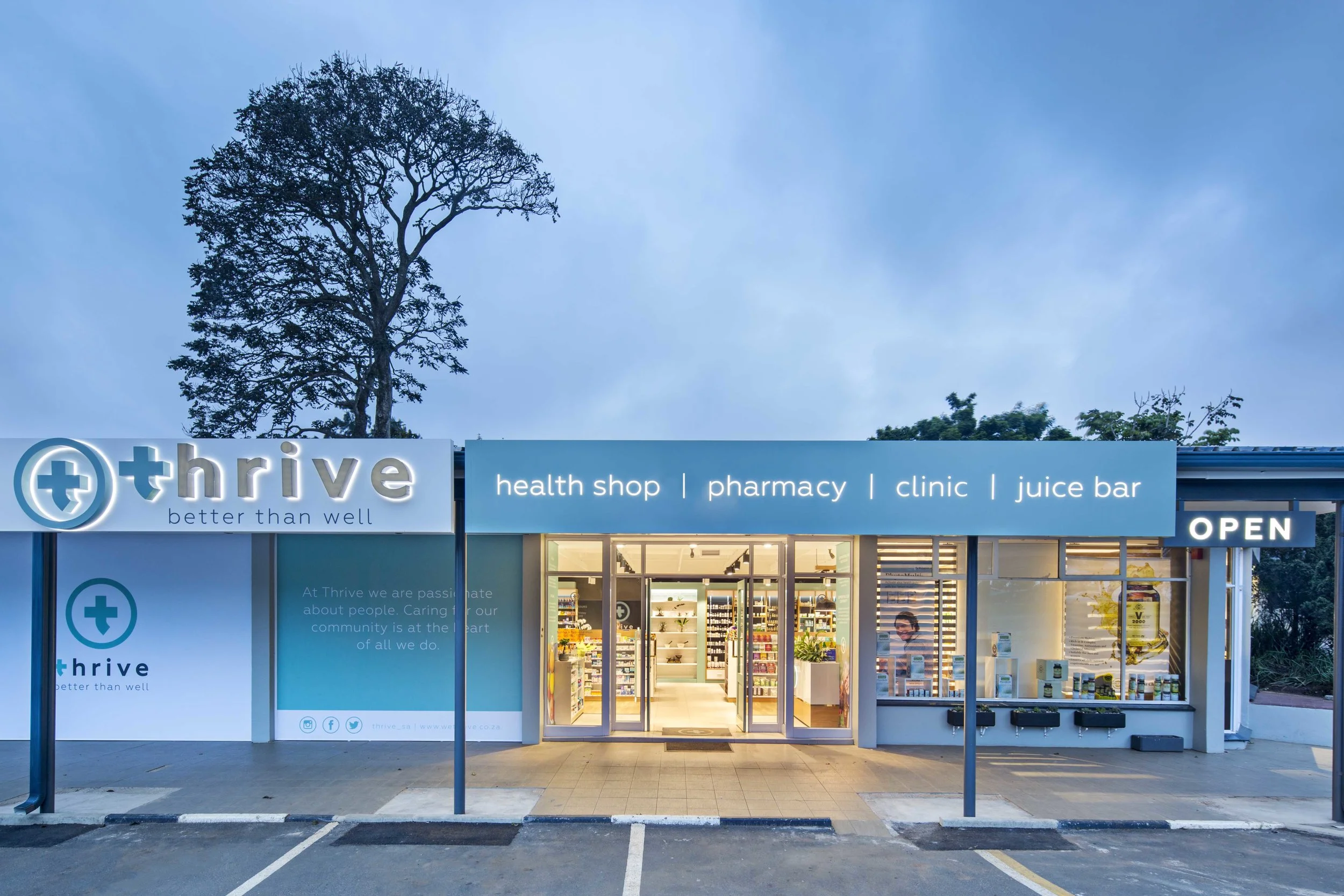 THRIVE Brand strategy and positioning, brand naming logo and stationery design