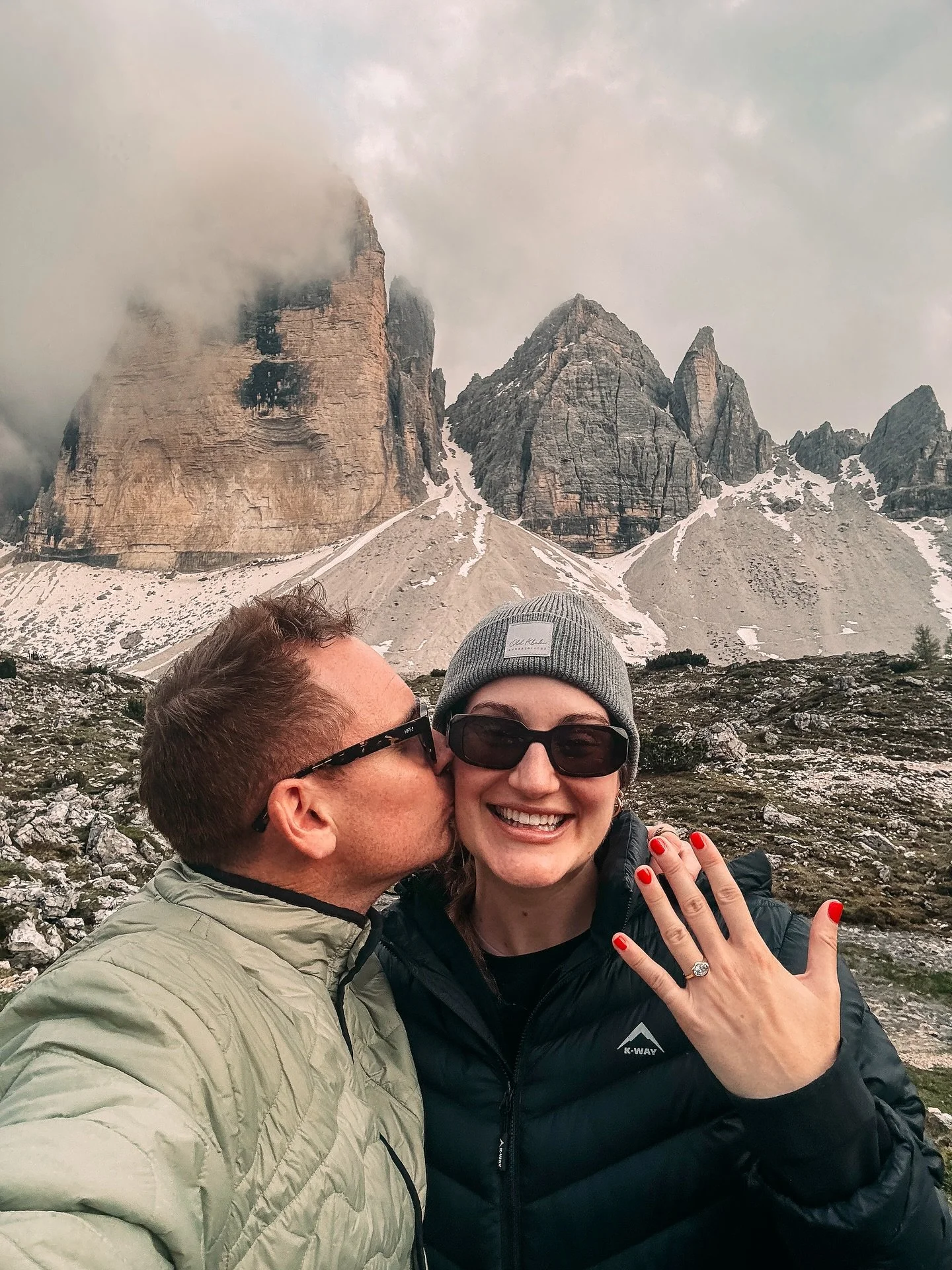 I brought the biggest rock to the Dolomites 💍