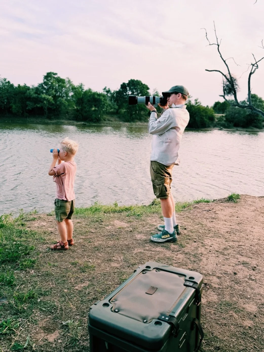 Spotting hippos, crocodiles &amp; baboons with my nephew Jack at @eagleowlcamp 🦛 🐊 🐵

#safari #timbavati #krugernationpark #greaterkruger