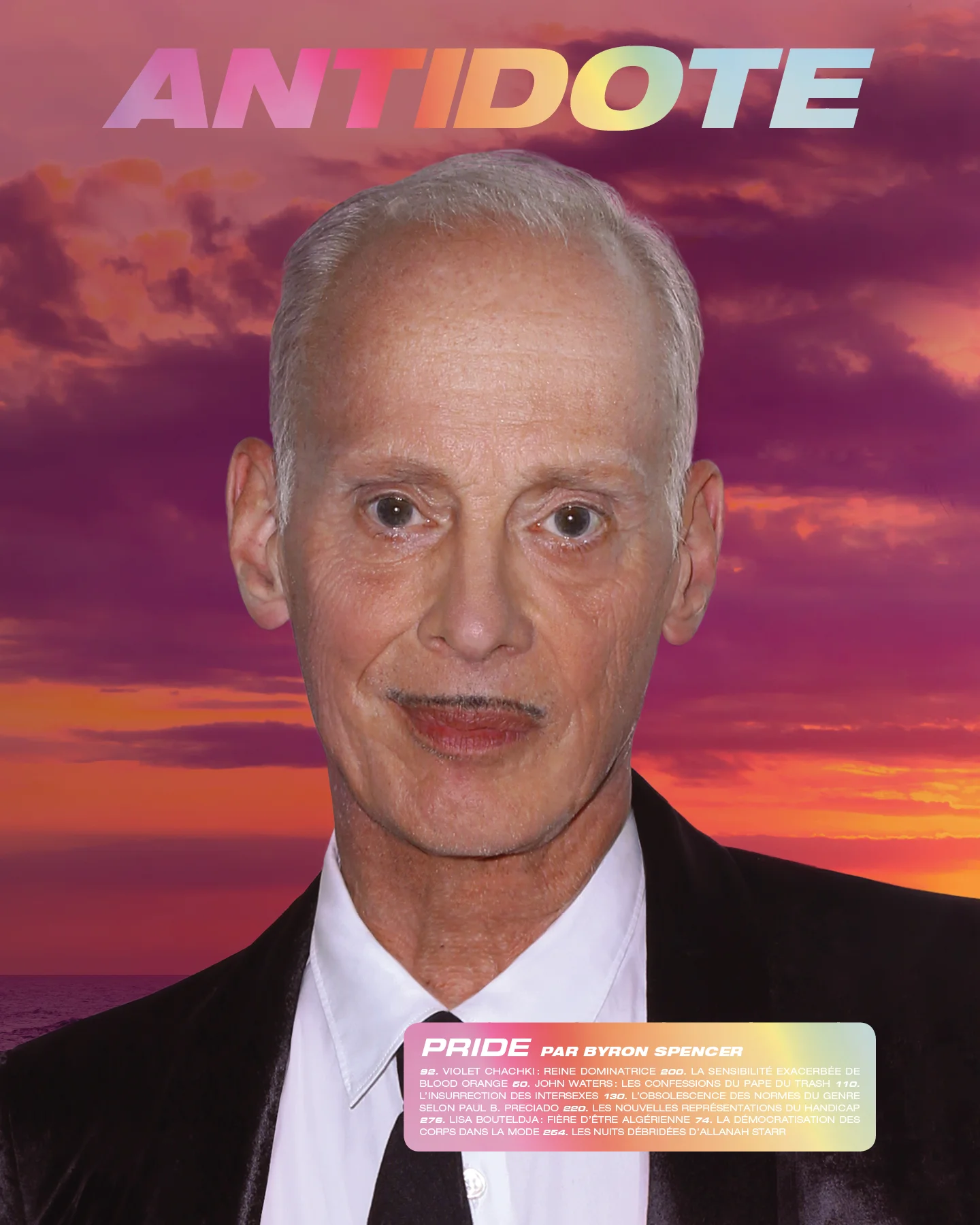 ANTIDOTE MAGAZINE SEPTEMBER 19 COVER - JOHN WATERS