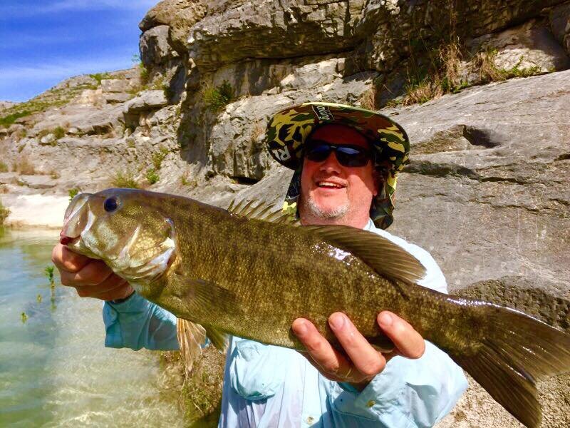 Killer Smallmouth Bass near Lake Amistad