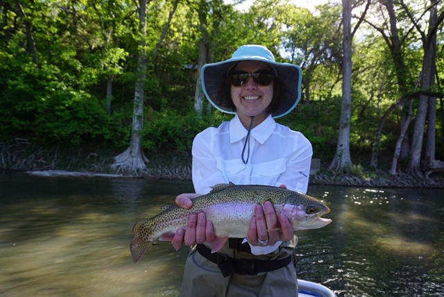 Fly fishing the Guadalupe River