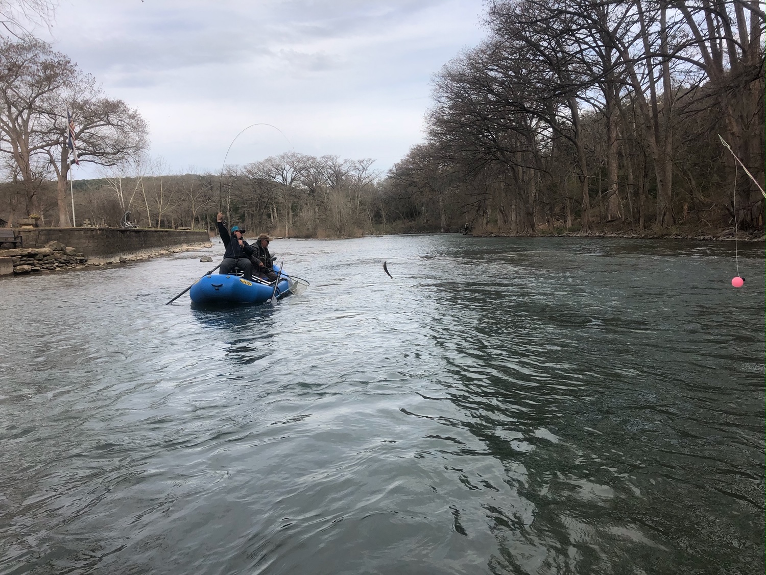 Guided float trip in the Texas Hill Country