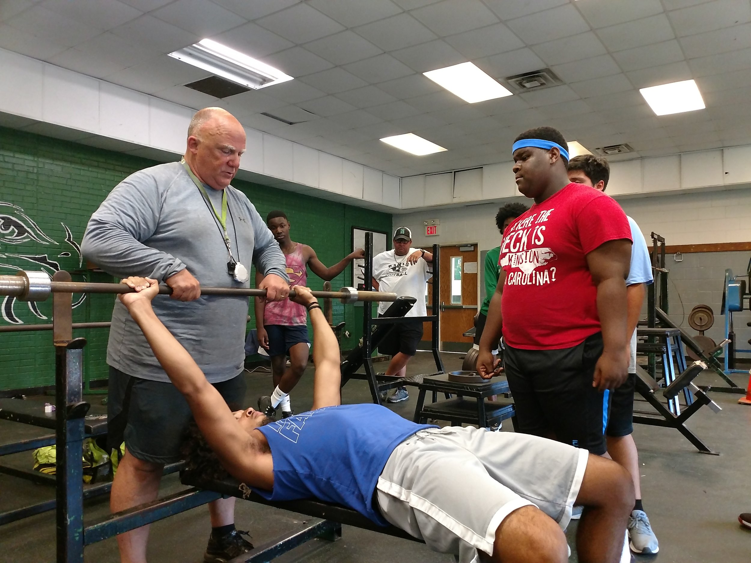 New North Lenoir football coach Jim Collins prepares for summer workouts