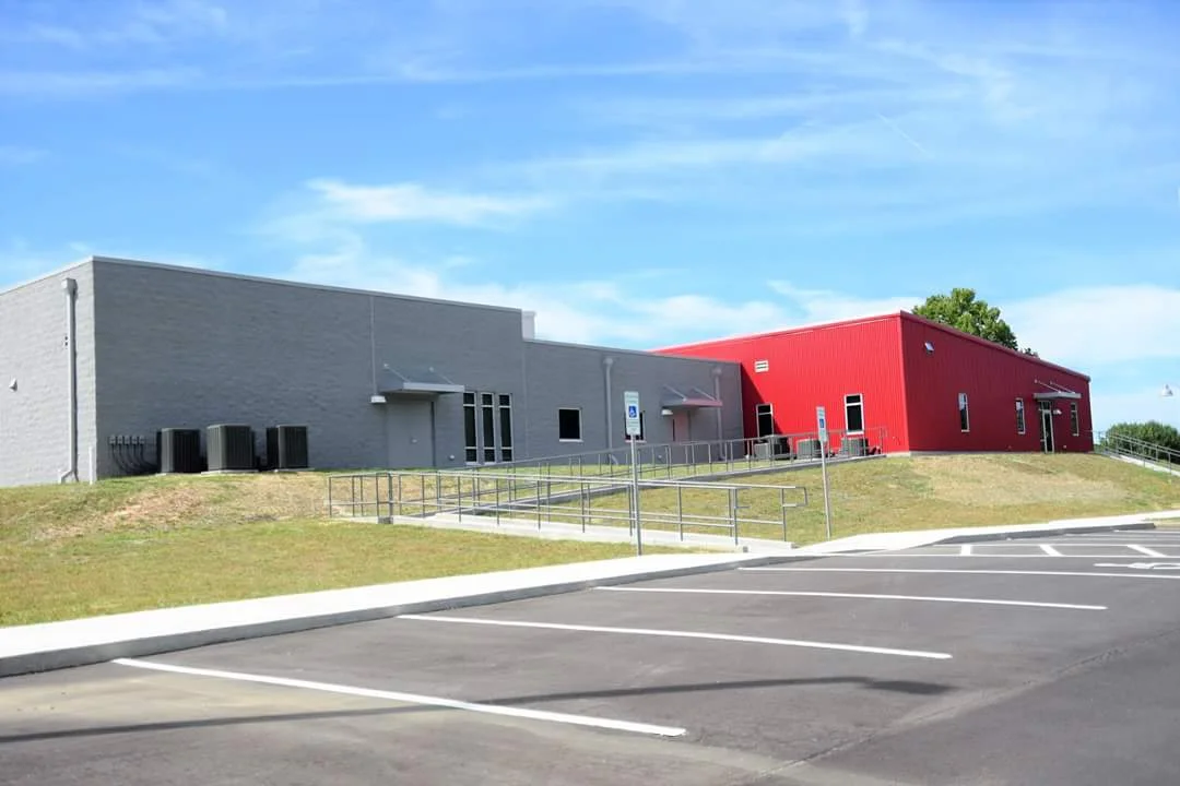 The view from the back parking lot of the new Extension office. William 'Bud' Hardy / Neuse News