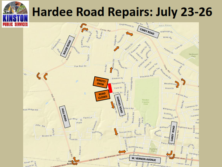 Graphic courtesy of Kinston Public Services.