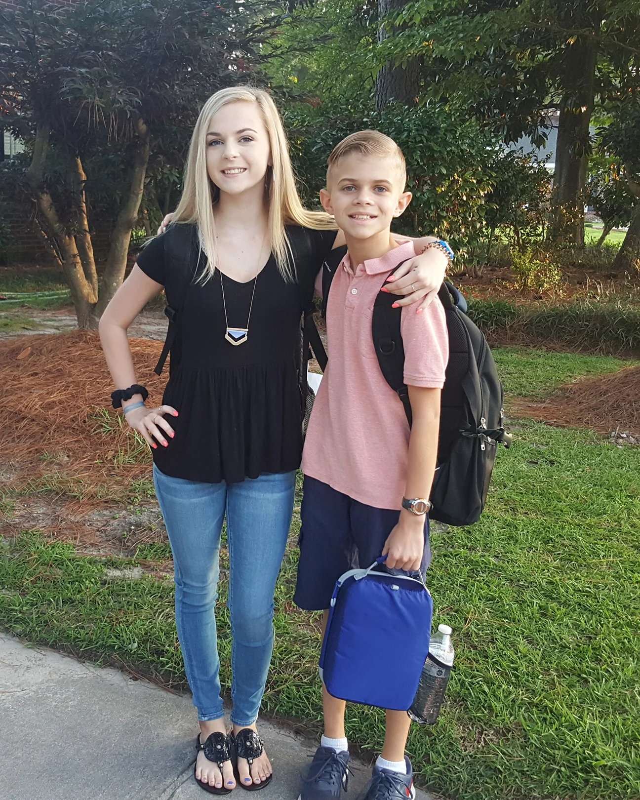 Anna Laura Owens, left, sophomore, North Lenoir High School; Zachary Owens, seventh grade, Contentnea-Savannah K-8 School