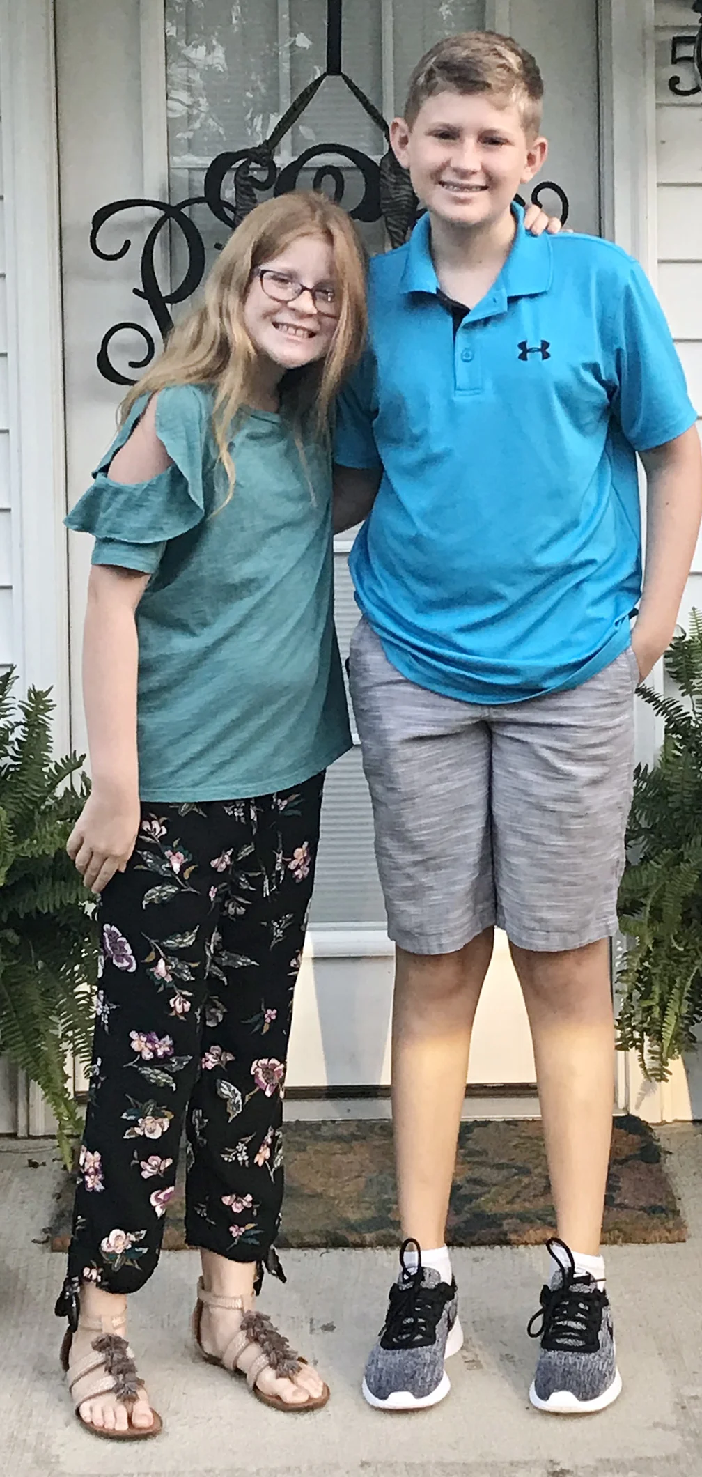 Kinsleigh Sutton, left, fourth grade, Banks Elementary School; Chase Sutton, seventh grade, Frink Middle School
