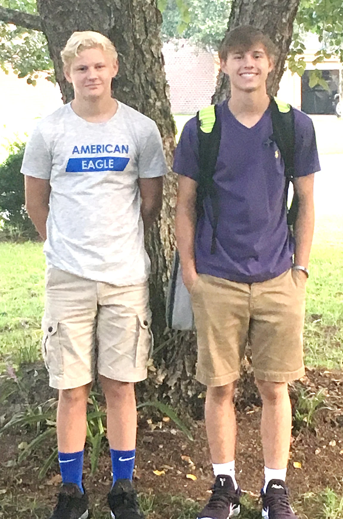 Tyler Sears, left, eighth grade, Frink Middle School; Trevor Sears, sophomore, North Lenoir High school