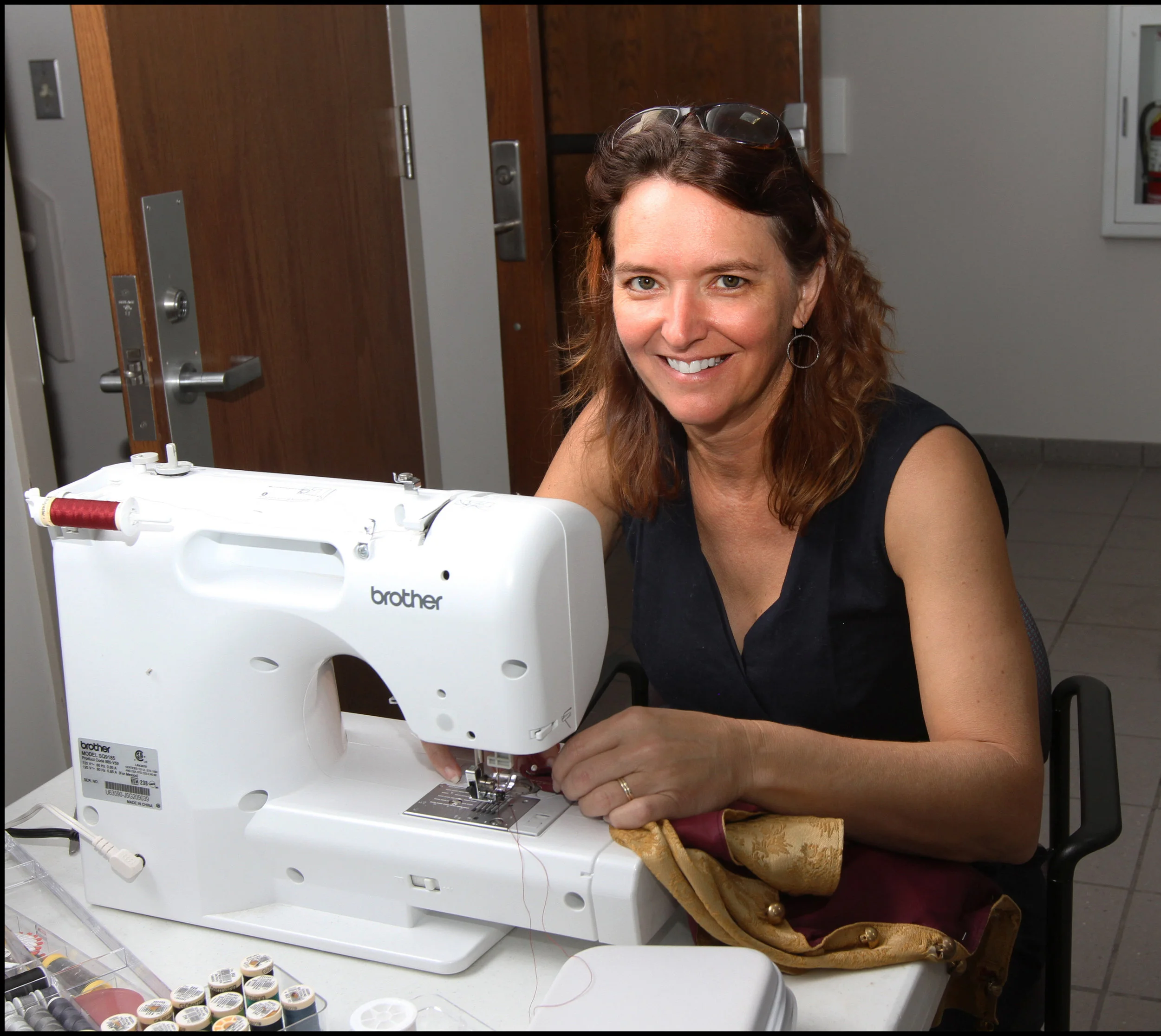 Renee Herlong, Wardrobe Mistress, has spent countless hours volunteering to mend and alter numerous costumes.