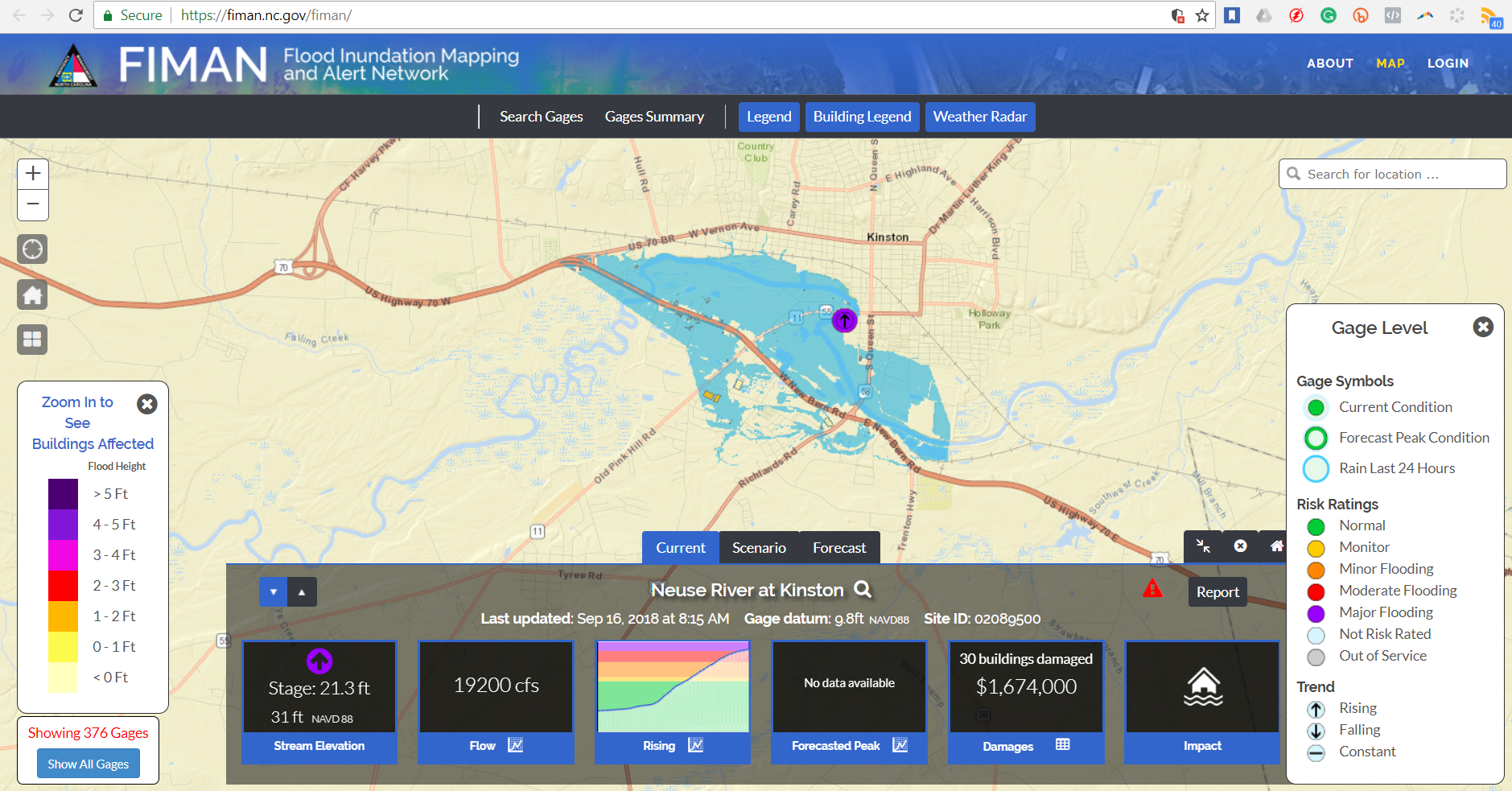 NC Flood Inundation Mapping and Alert Network (FIMAN)