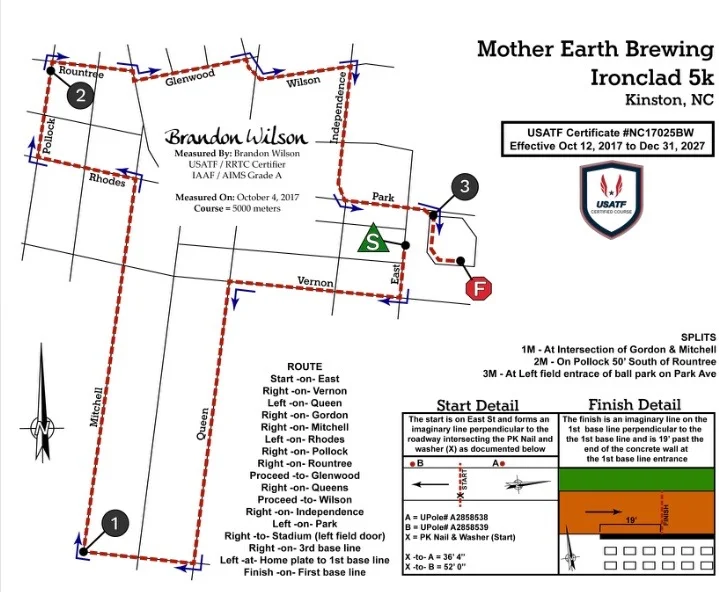 5k course map