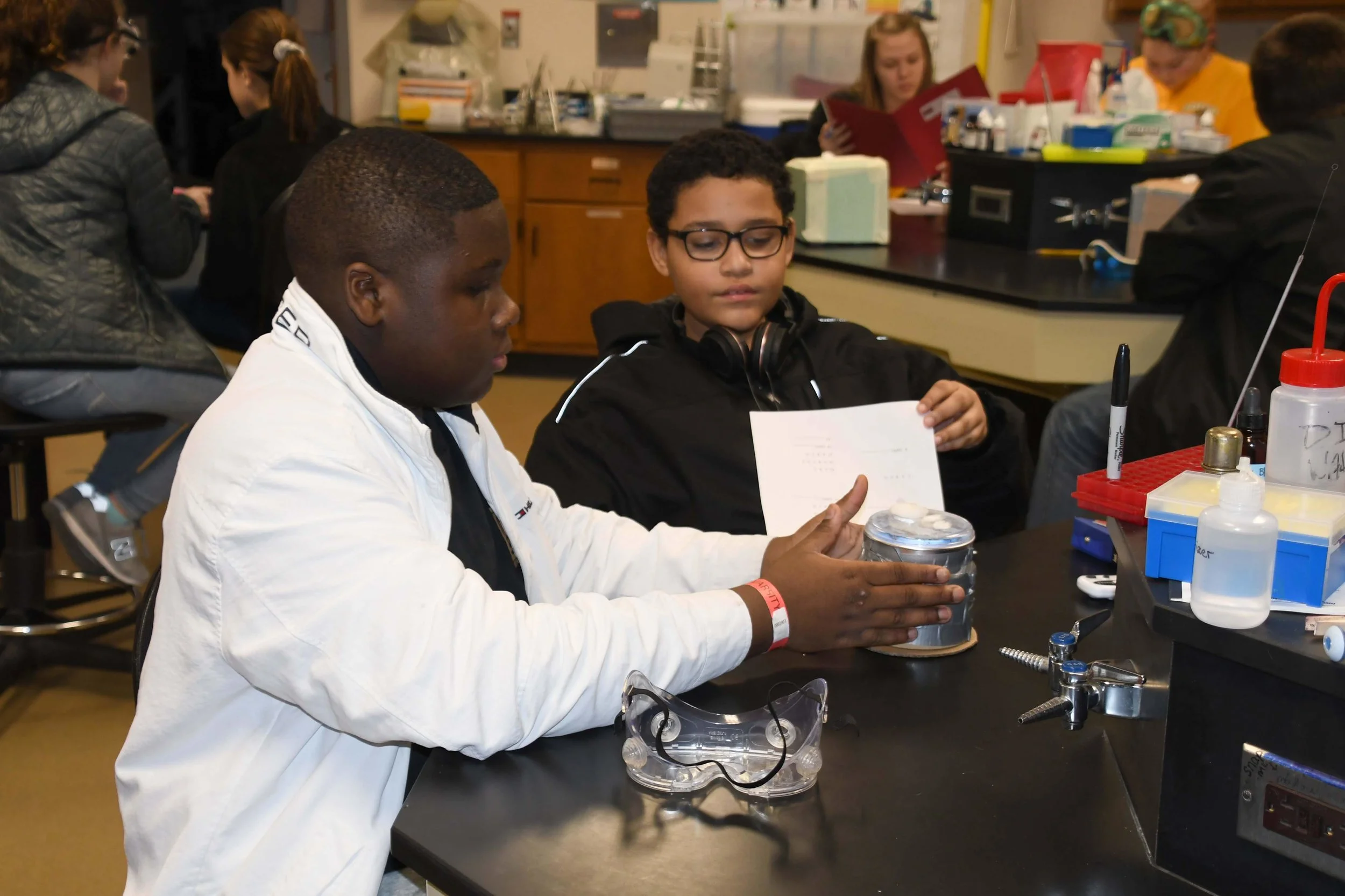 Hundreds compete in LCC's Science Olympiad; APA Middle takes first
