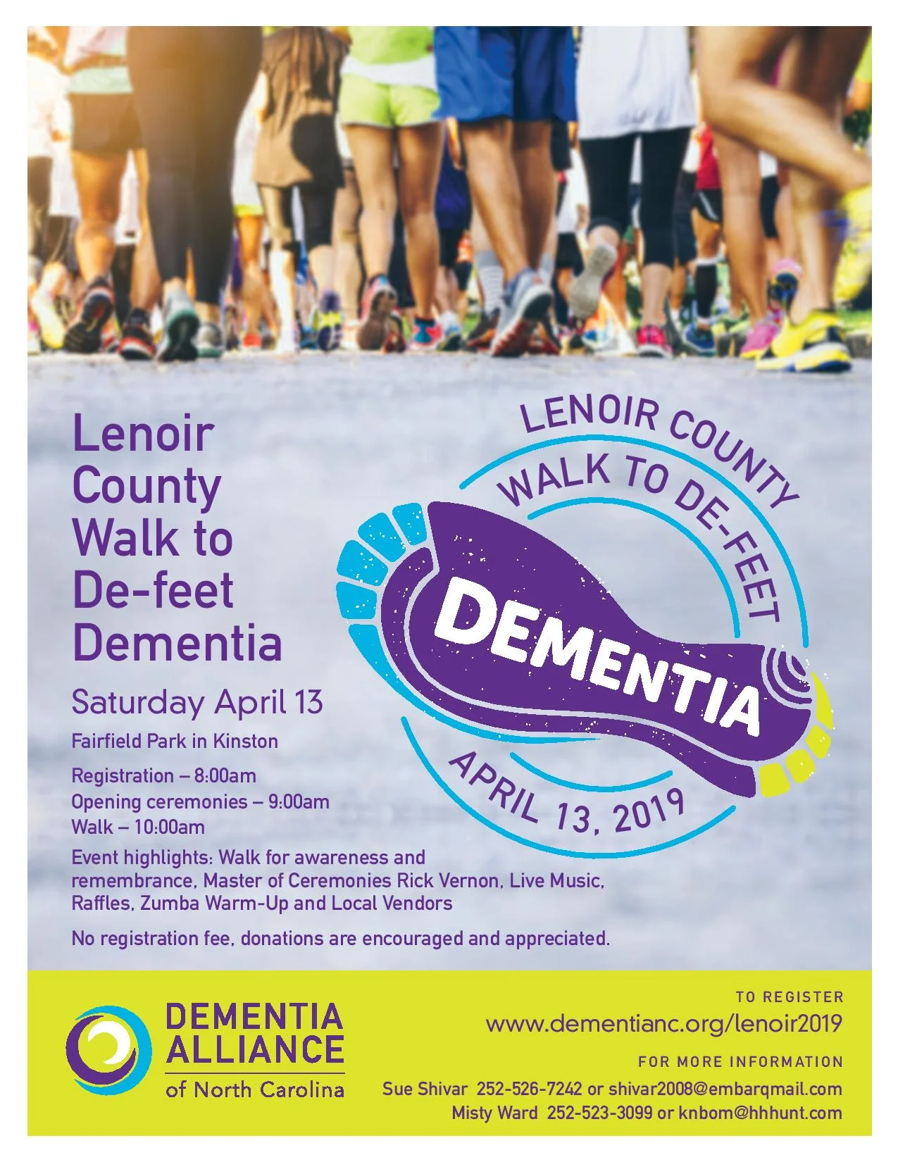  Lenoir County Walk to De-feet Dementia