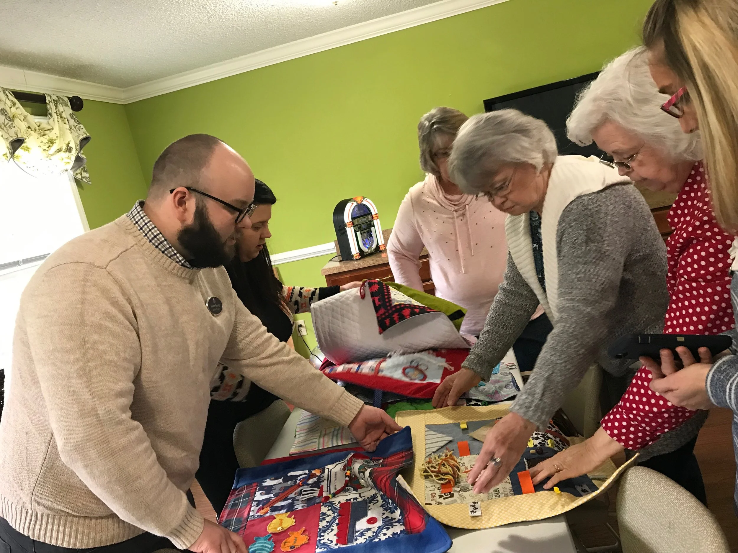 Fidget blankets donated to Spring Arbor residents