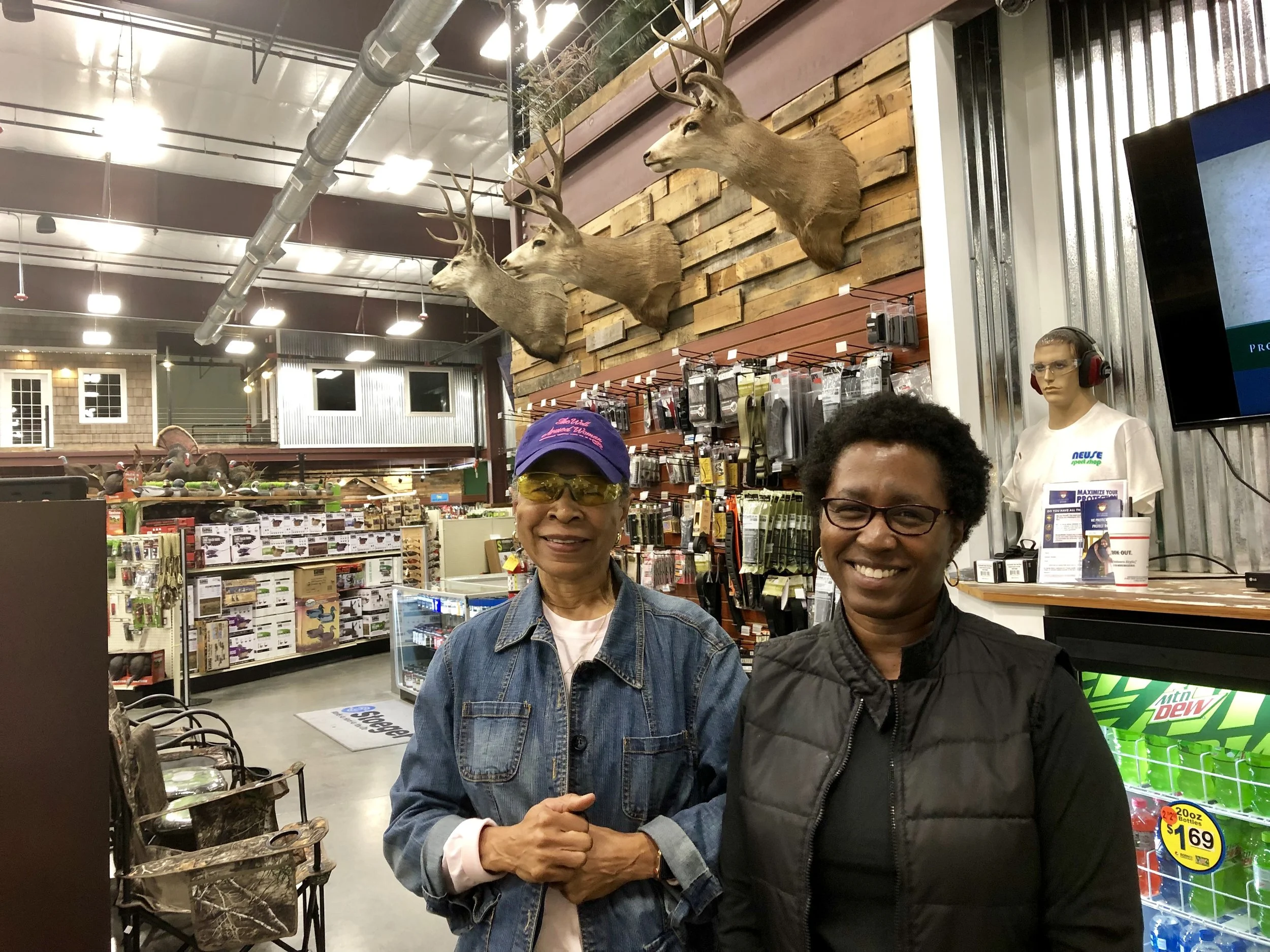 Ann McCoy and her daughter Angela Speight are members of the Kinston chapter of The Well-Armed Woman. Photo by Catherine Hardee / Neuse News
