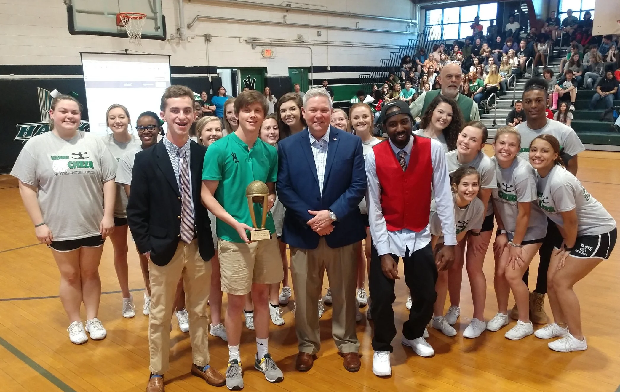 North Lenoir wins first Student Section of the Year Award