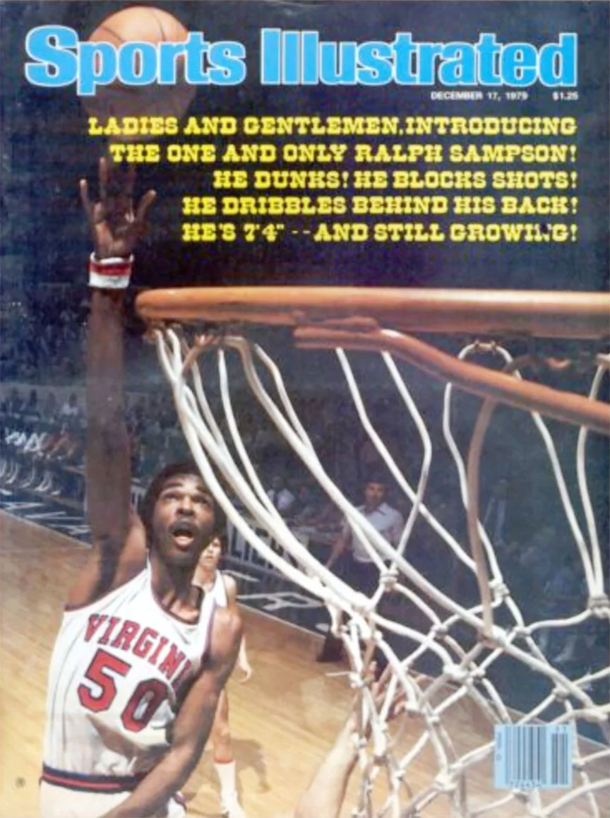 Ralph Sampson’s first Sports Illustrated cover. Photo courtesy the writer’s personal collection