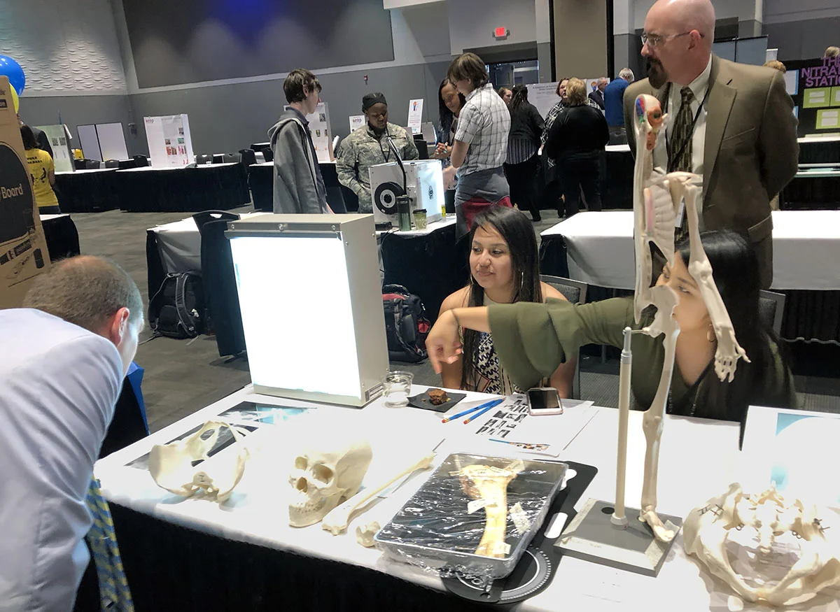 Students infuse educators to employers event with examples of STEM learning