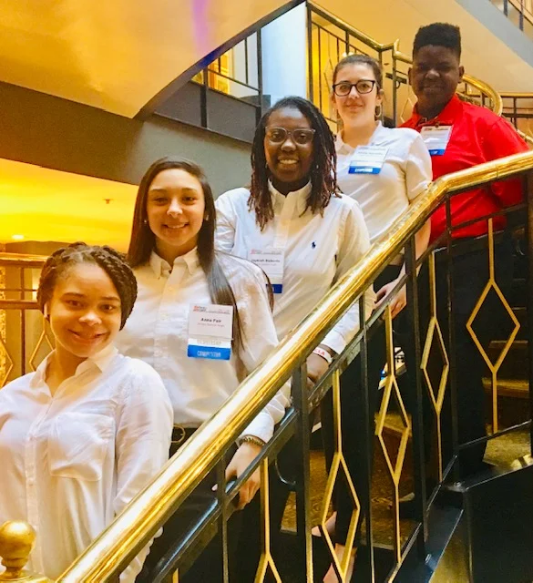 The Jones Senior FCCLA team is, from left, Anyssa Blanc, Anna Fair, Jaykiah Roberts, Alexia Machado, Anthony Hyland. Submitted Photo