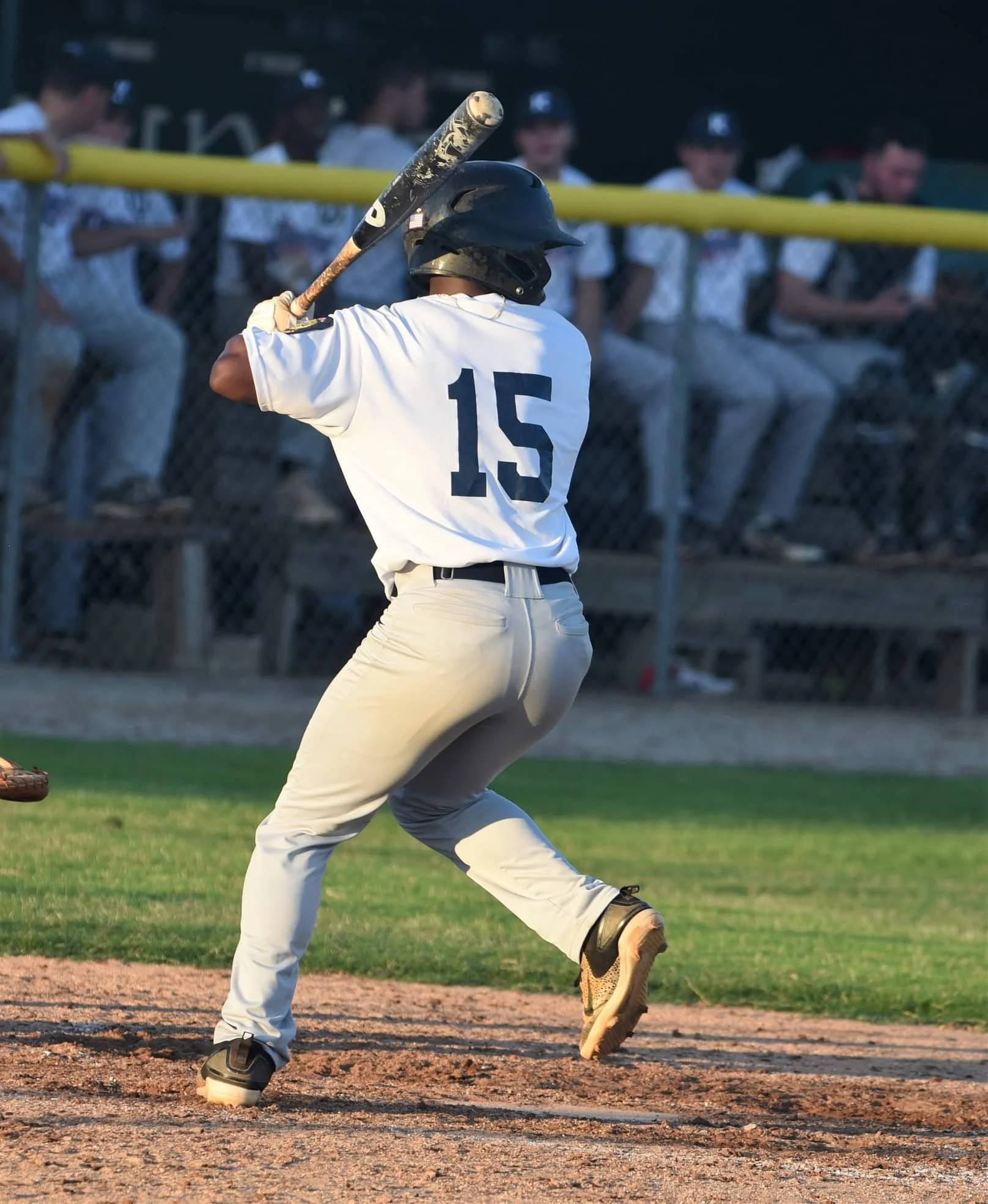 Kinston Post 43’s Malik Dixon hit a solo home run in the bottom of the third to give the team double-digit runs for the fourth time in the young season. Photo by William ‘Bud’ Hardy / Neuse News