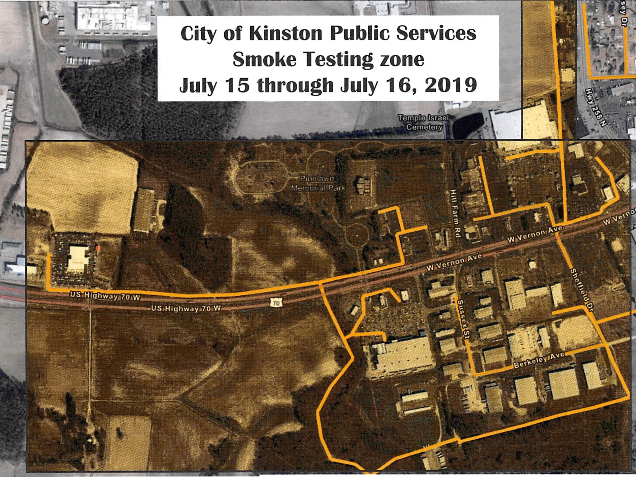 Kinston Public Services announces smoke testing