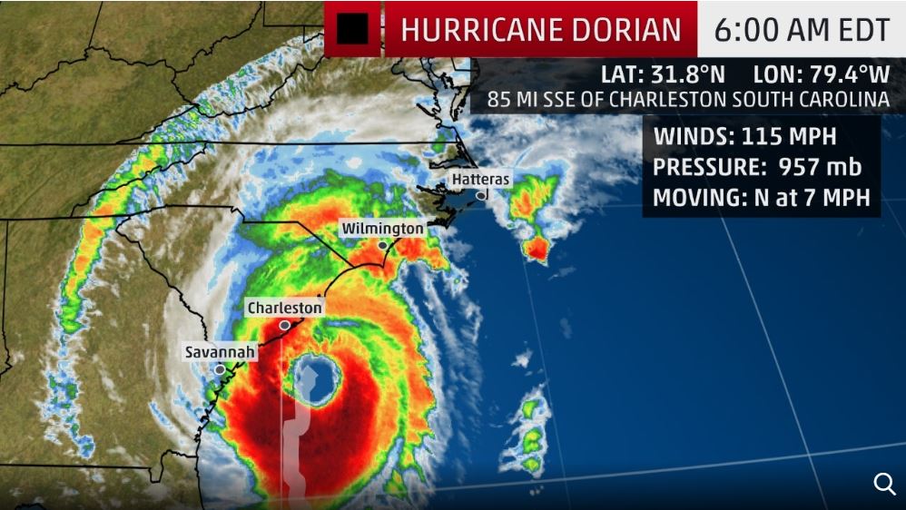 Hurricane Dorian: Latest from the National Weather Service — Neuse News