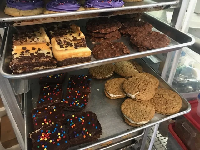  Trays of fresh baked goods are ready to serve. Laura Ashley Lamm/Neuse News 