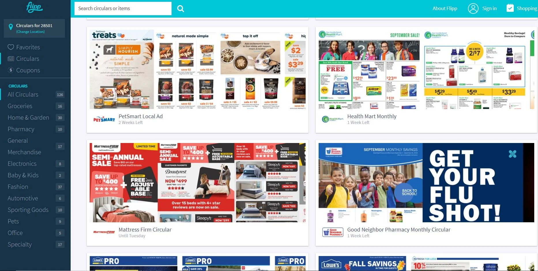 NEW! Circulars and coupons now available through Neuse News