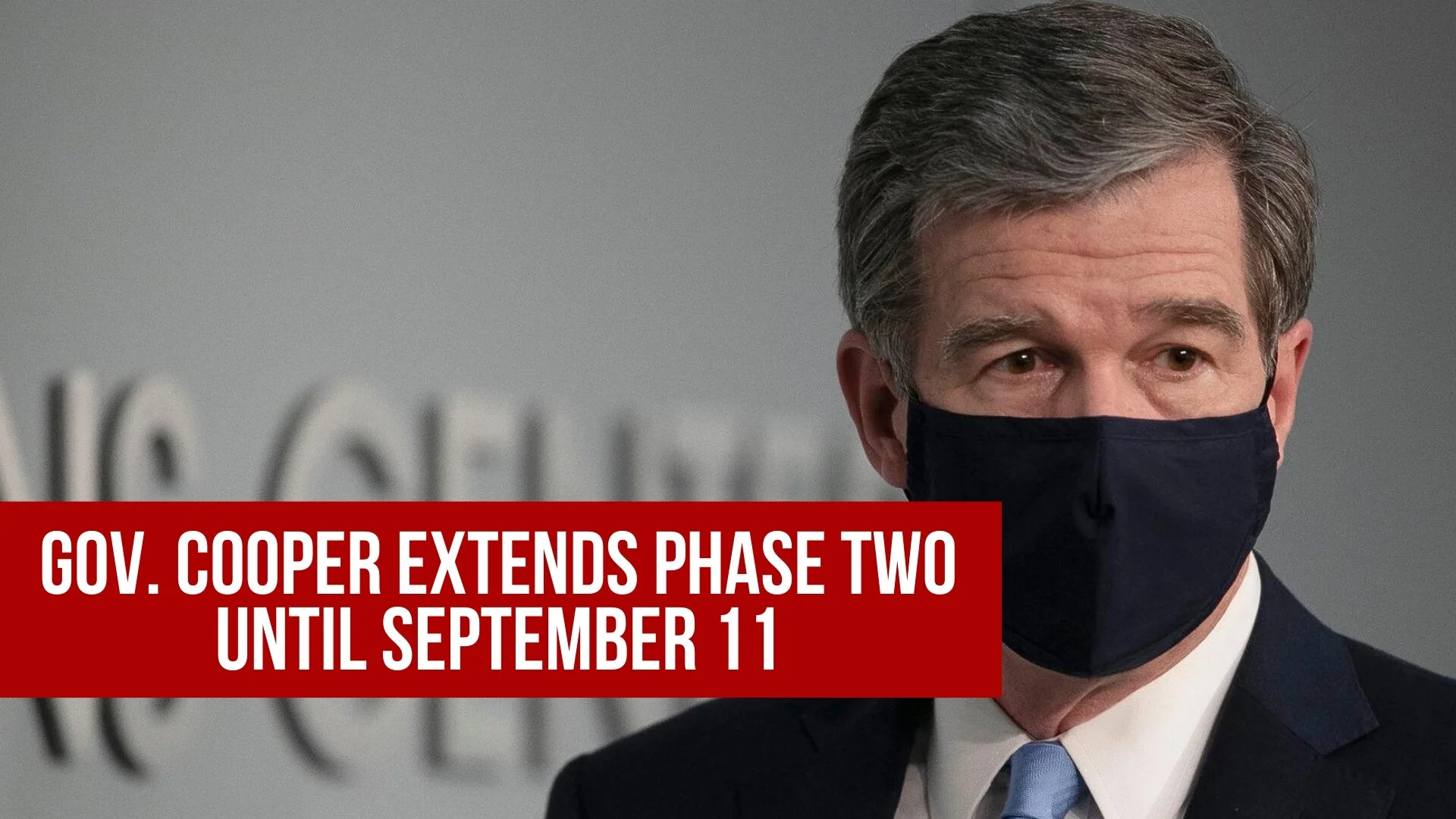 Gov. Cooper extends phase two until September 11